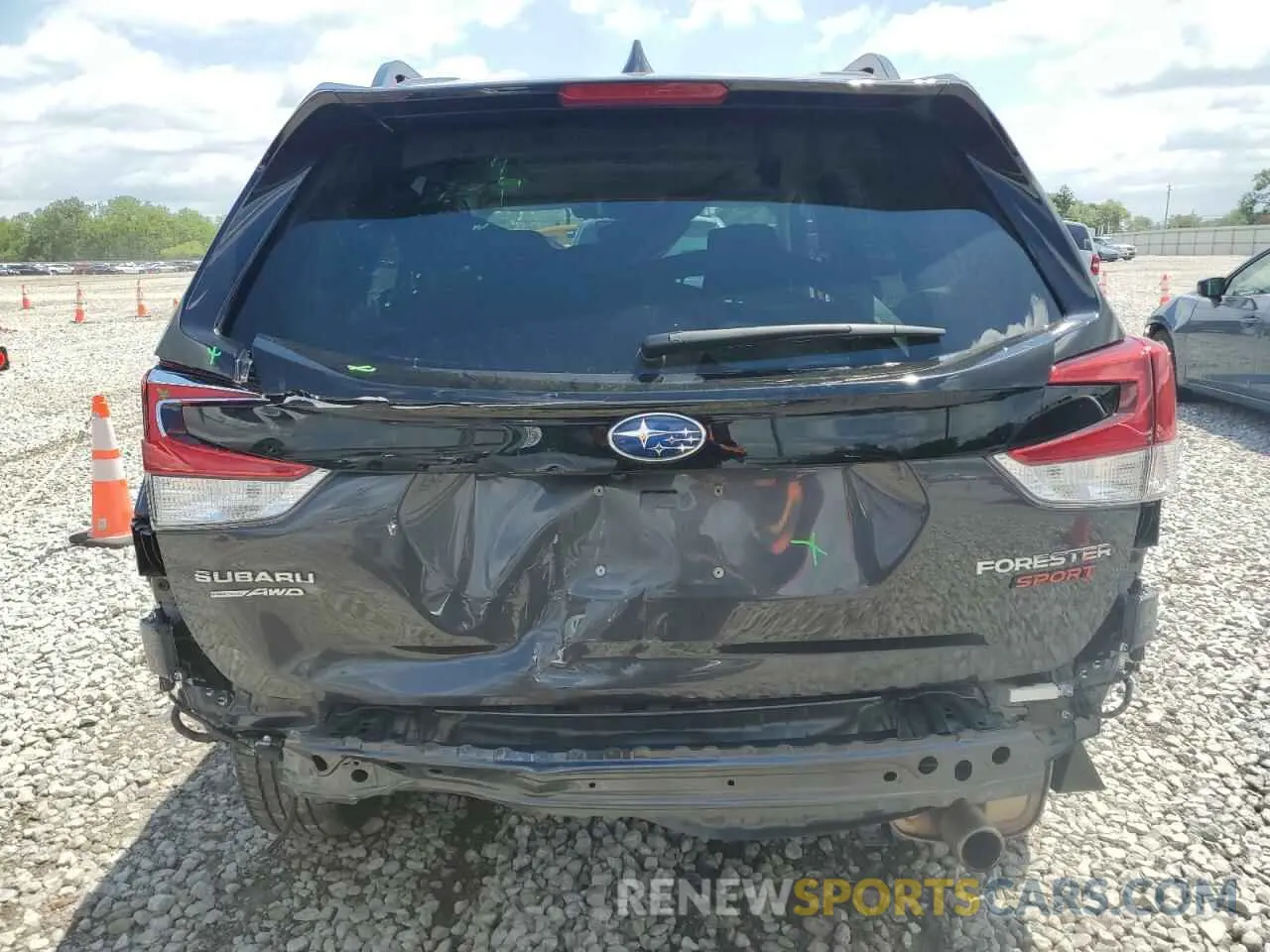6 fotografías del automóvil dañado JF2SKAJC7NH497351 SUBARU FORESTER 2022