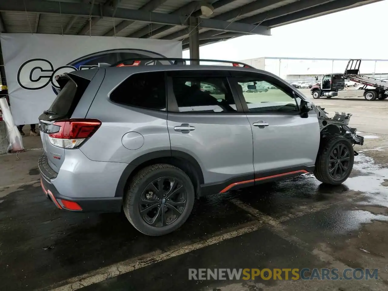3 fotografías del automóvil dañado JF2SKAJCXNH469785 SUBARU FORESTER 2022