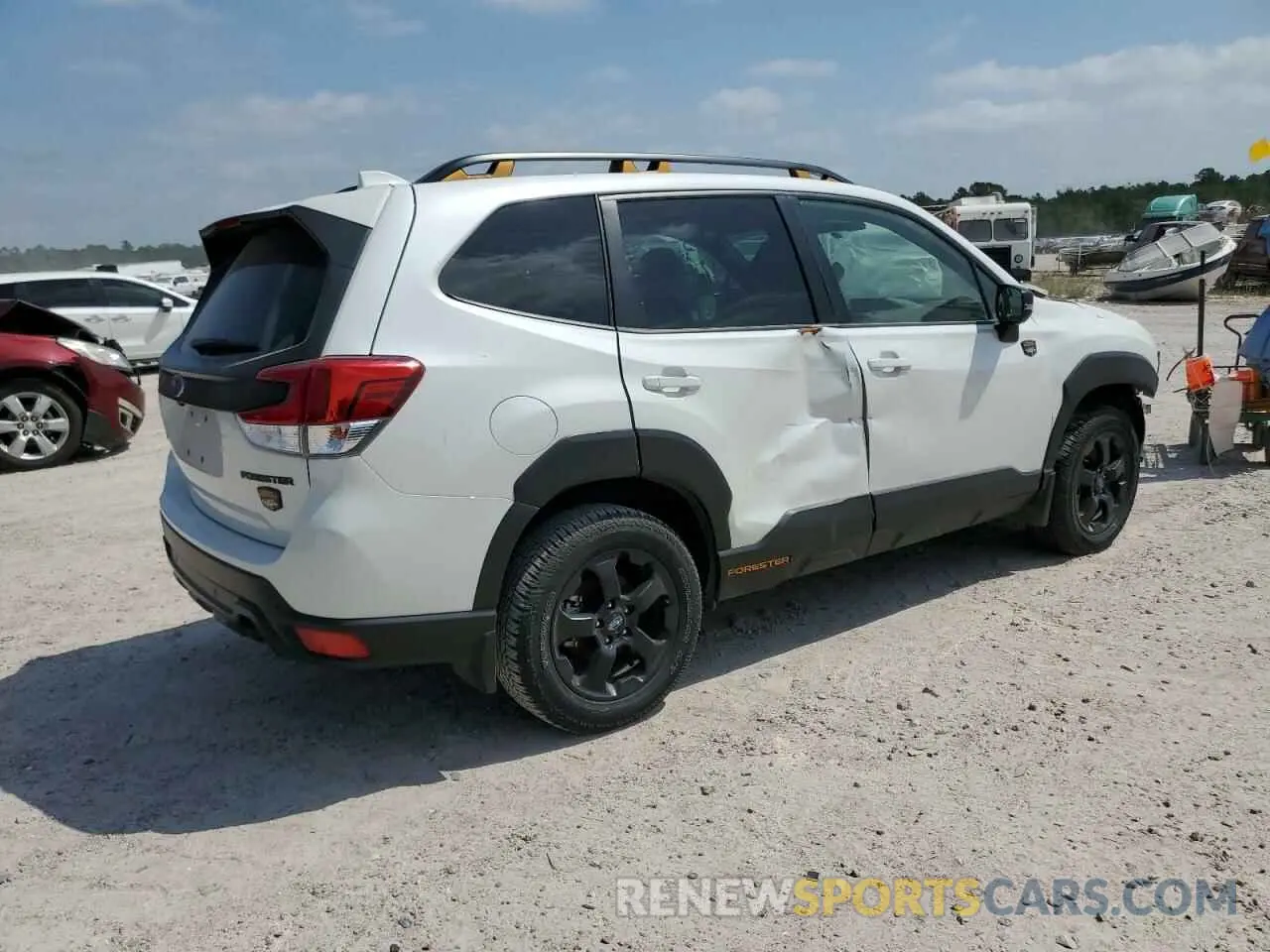 3 fotografías del automóvil dañado JF2SKAMC0NH523252 SUBARU FORESTER 2022