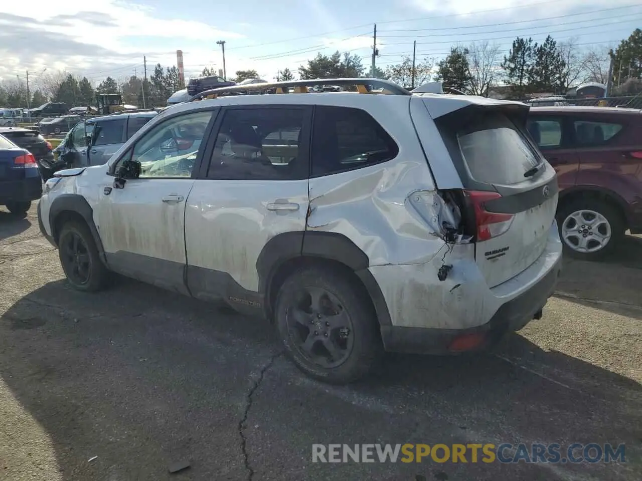2 fotografías del automóvil dañado JF2SKAMC0NH527754 SUBARU FORESTER 2022