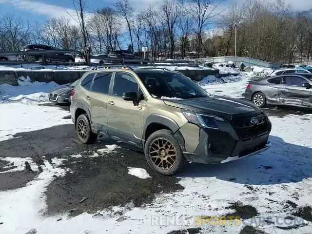 12 fotografías del automóvil dañado JF2SKAMC1NH430045 SUBARU FORESTER 2022