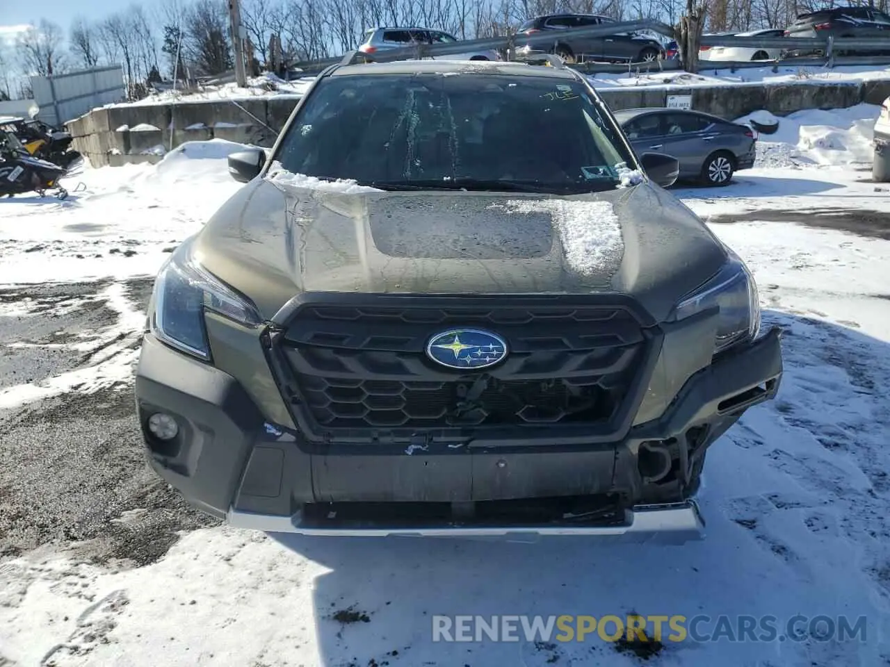 5 fotografías del automóvil dañado JF2SKAMC1NH430045 SUBARU FORESTER 2022