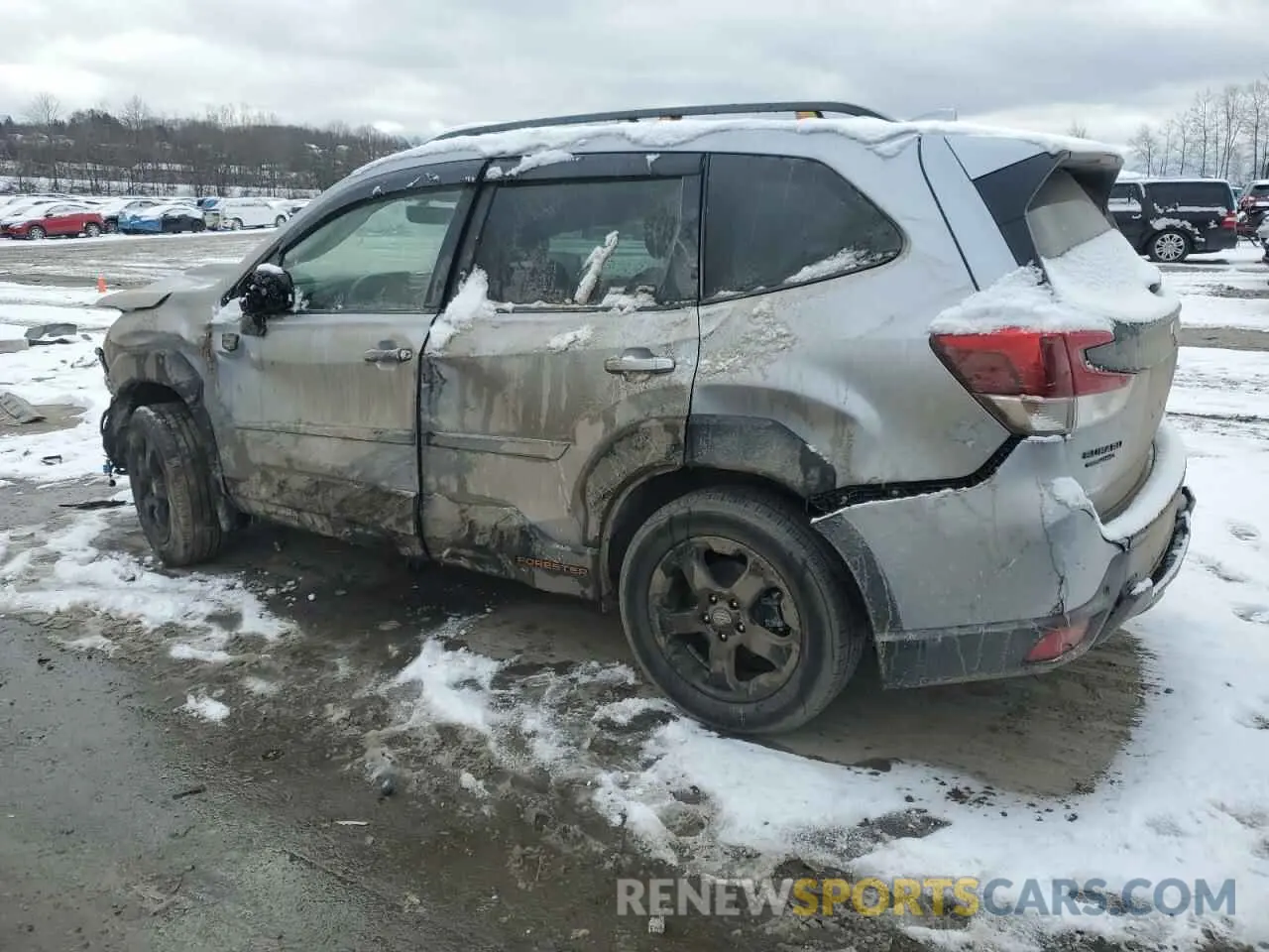 2 fotografías del automóvil dañado JF2SKAMC1NH471999 SUBARU FORESTER 2022