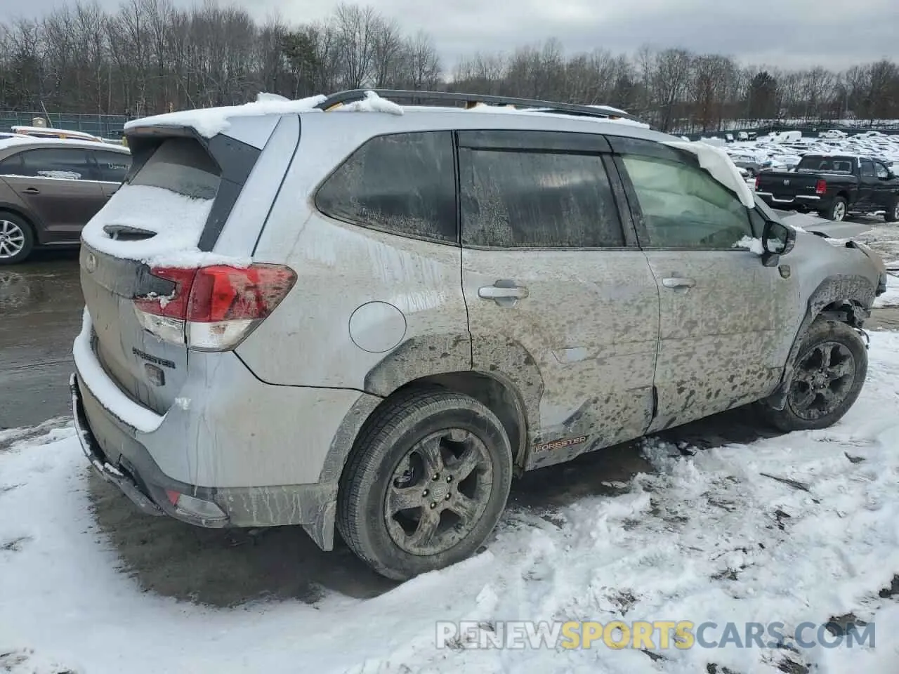 3 fotografías del automóvil dañado JF2SKAMC1NH471999 SUBARU FORESTER 2022