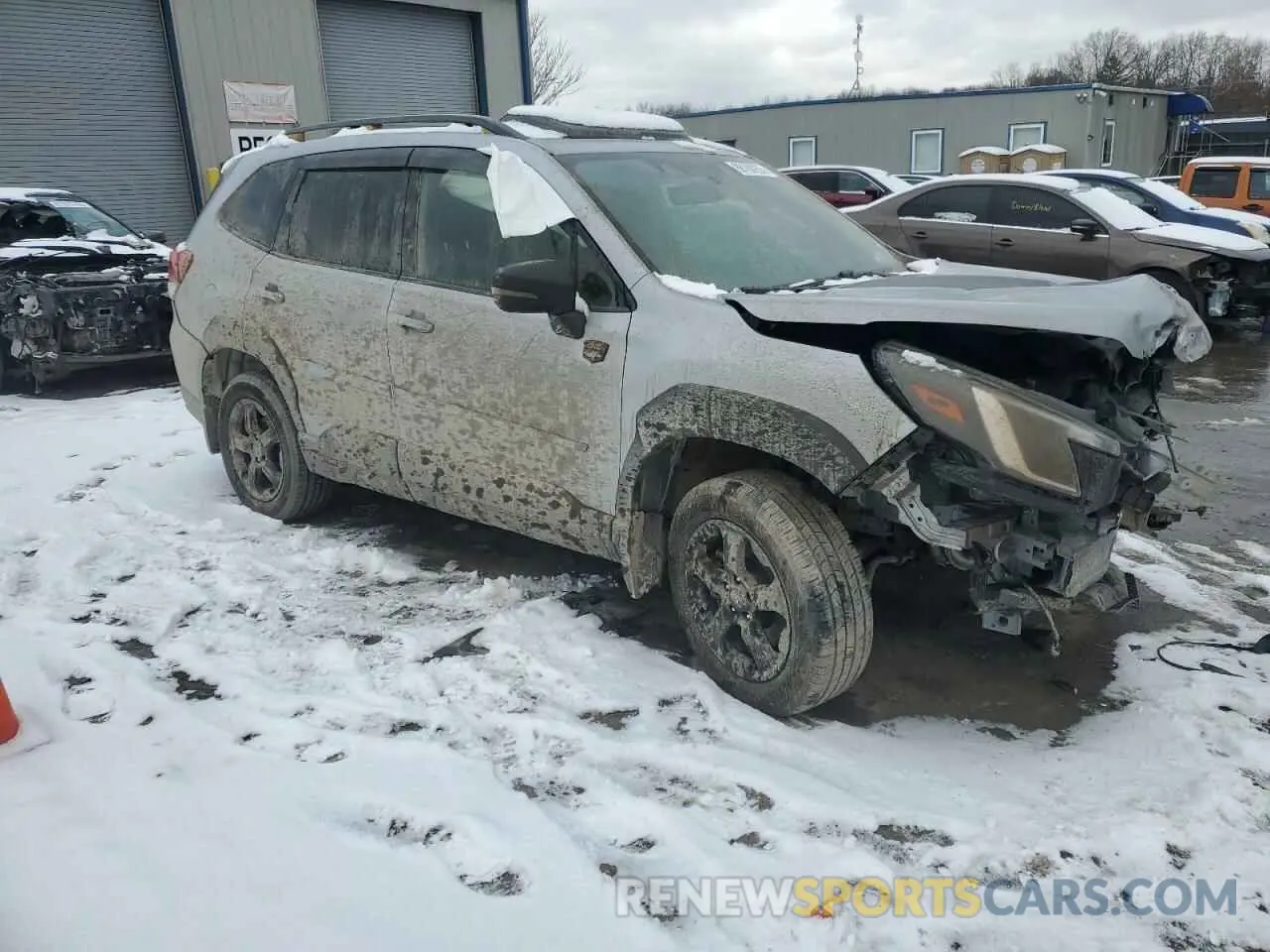 4 fotografías del automóvil dañado JF2SKAMC1NH471999 SUBARU FORESTER 2022