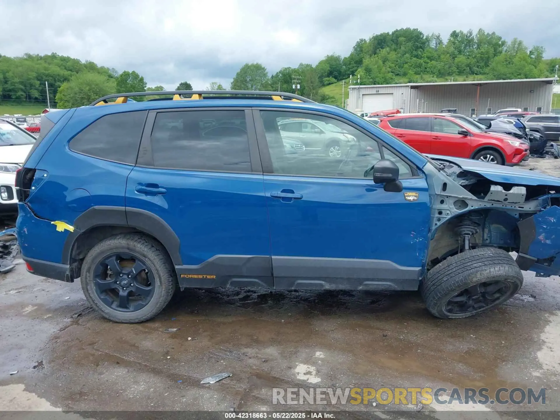 14 fotografías del automóvil dañado JF2SKAMC2NH436971 SUBARU FORESTER 2022