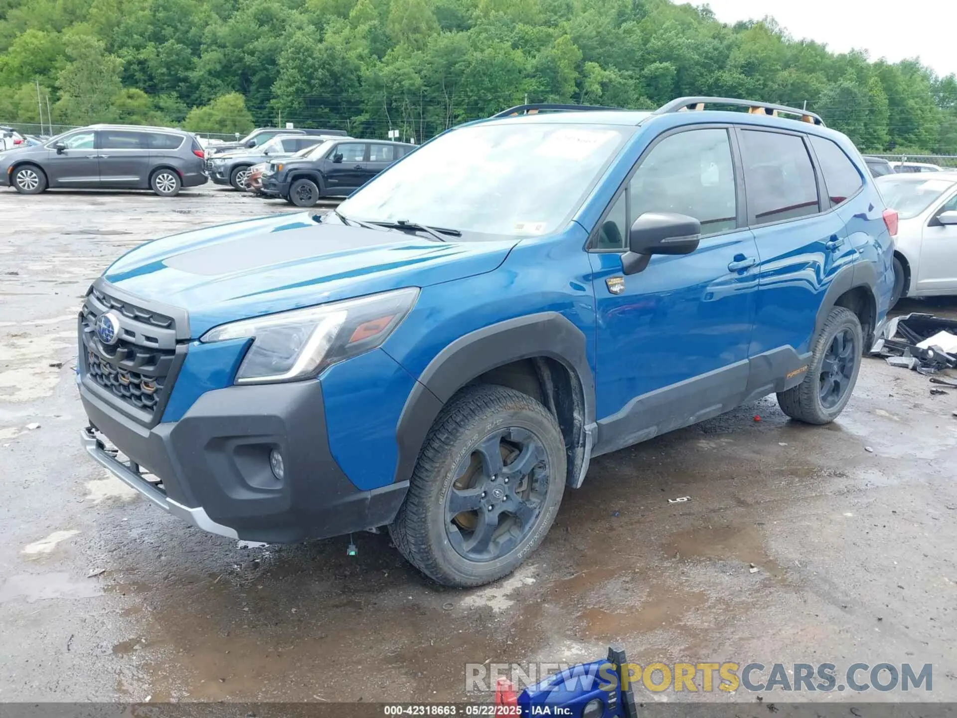 2 fotografías del automóvil dañado JF2SKAMC2NH436971 SUBARU FORESTER 2022