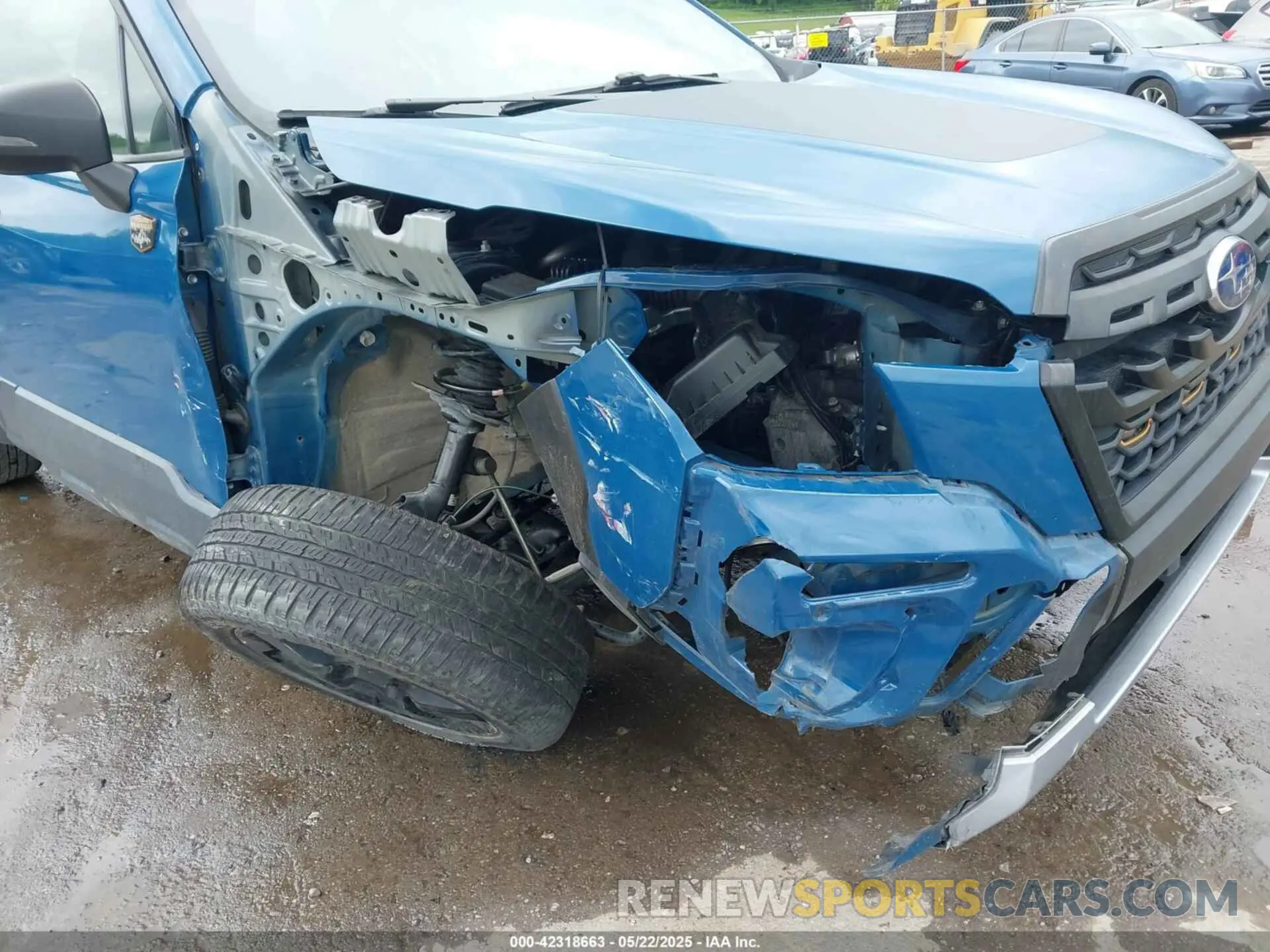 6 fotografías del automóvil dañado JF2SKAMC2NH436971 SUBARU FORESTER 2022