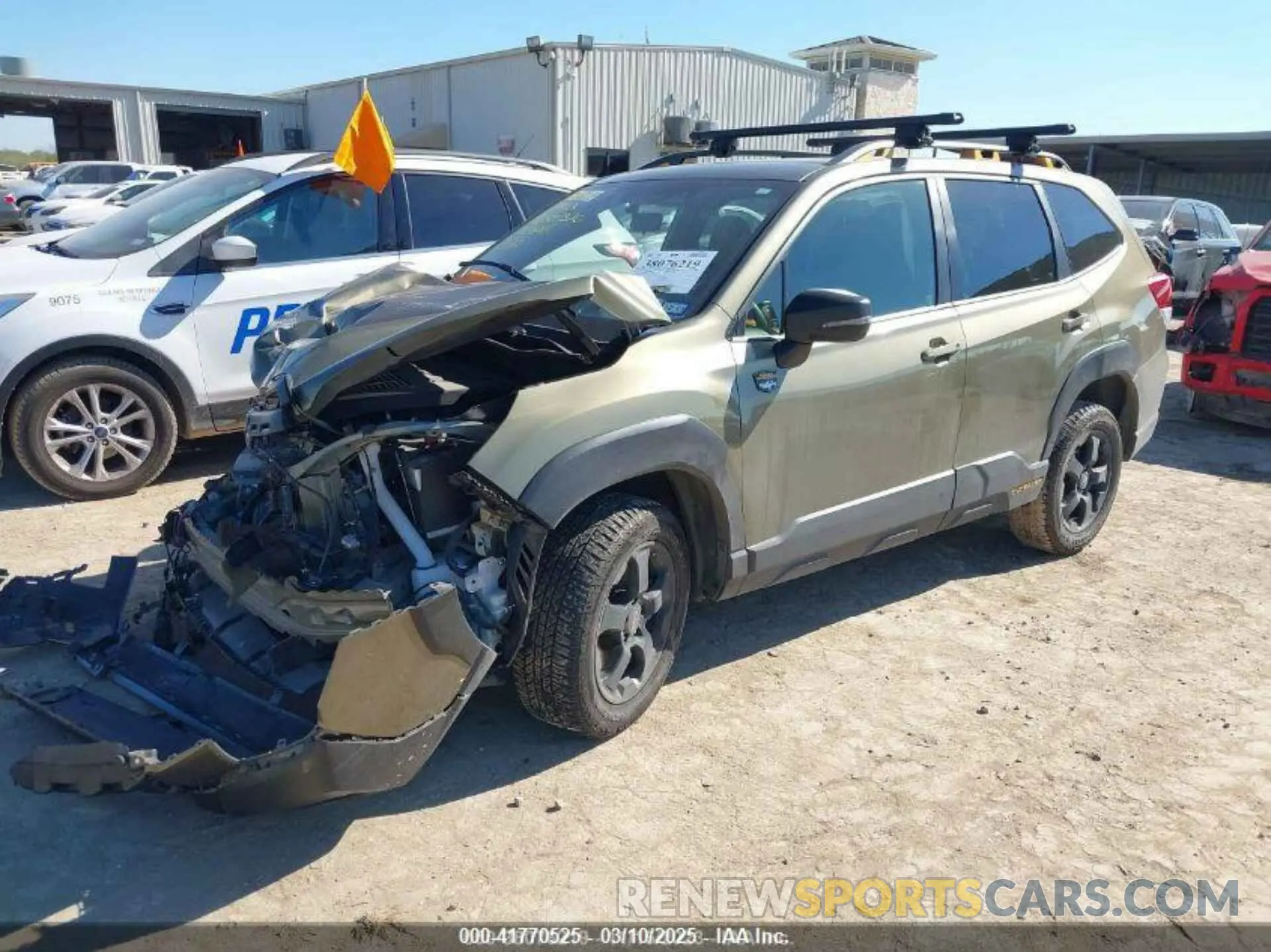 2 fotografías del automóvil dañado JF2SKAMC4NH403065 SUBARU FORESTER 2022