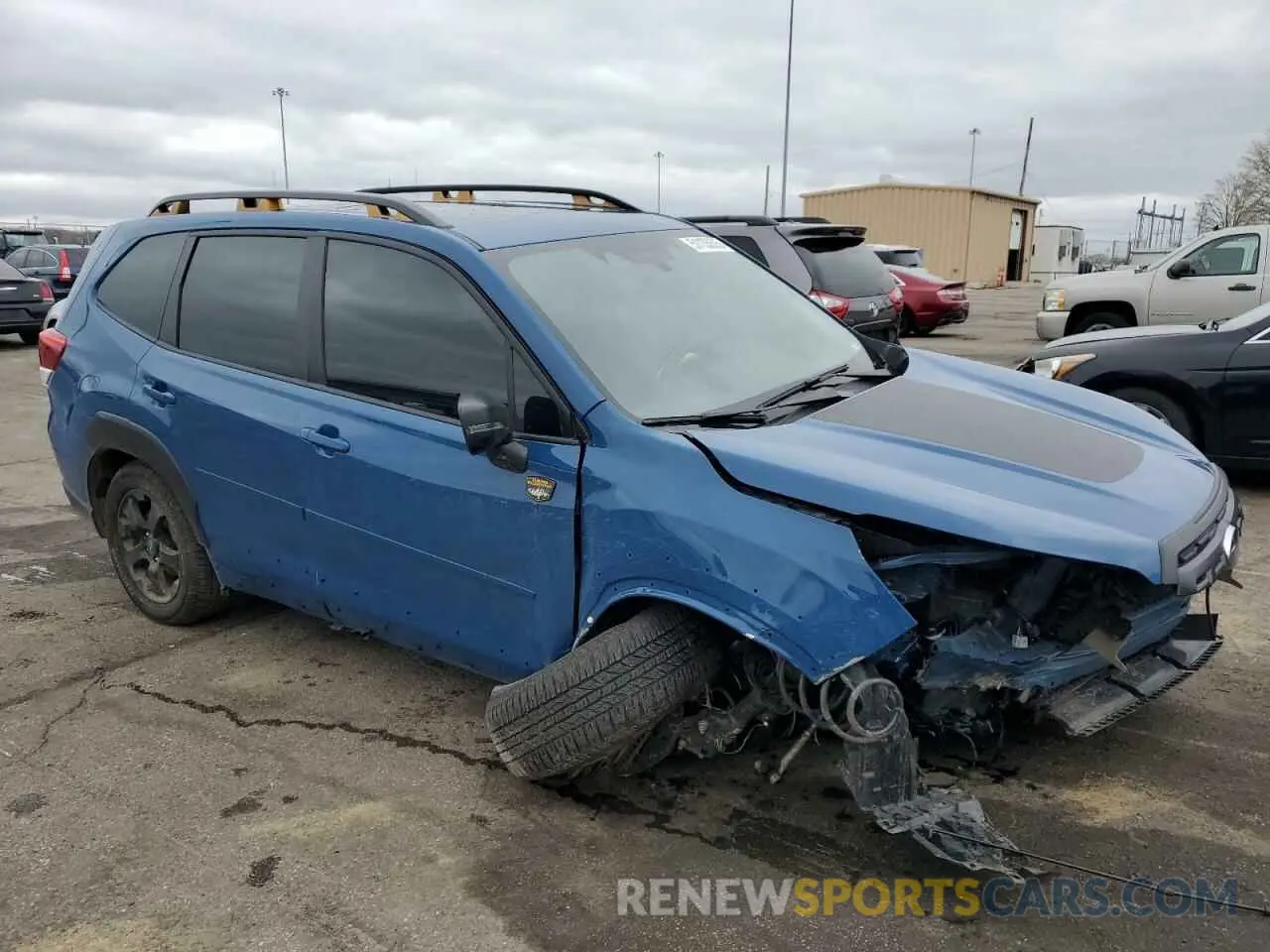 4 fotografías del automóvil dañado JF2SKAMC4NH505725 SUBARU FORESTER 2022