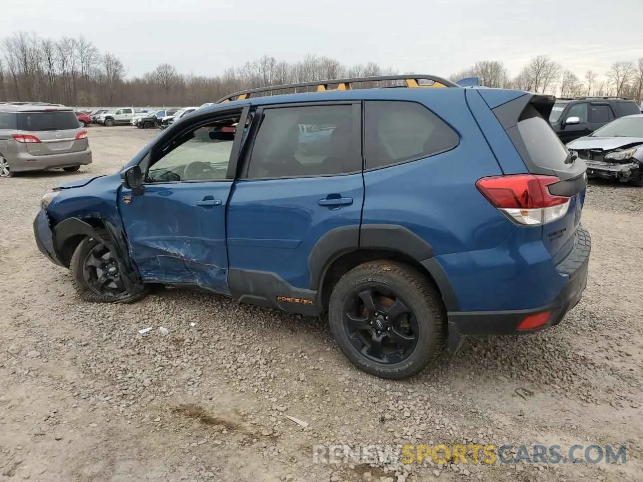 2 fotografías del automóvil dañado JF2SKAMC6NH513650 SUBARU FORESTER 2022