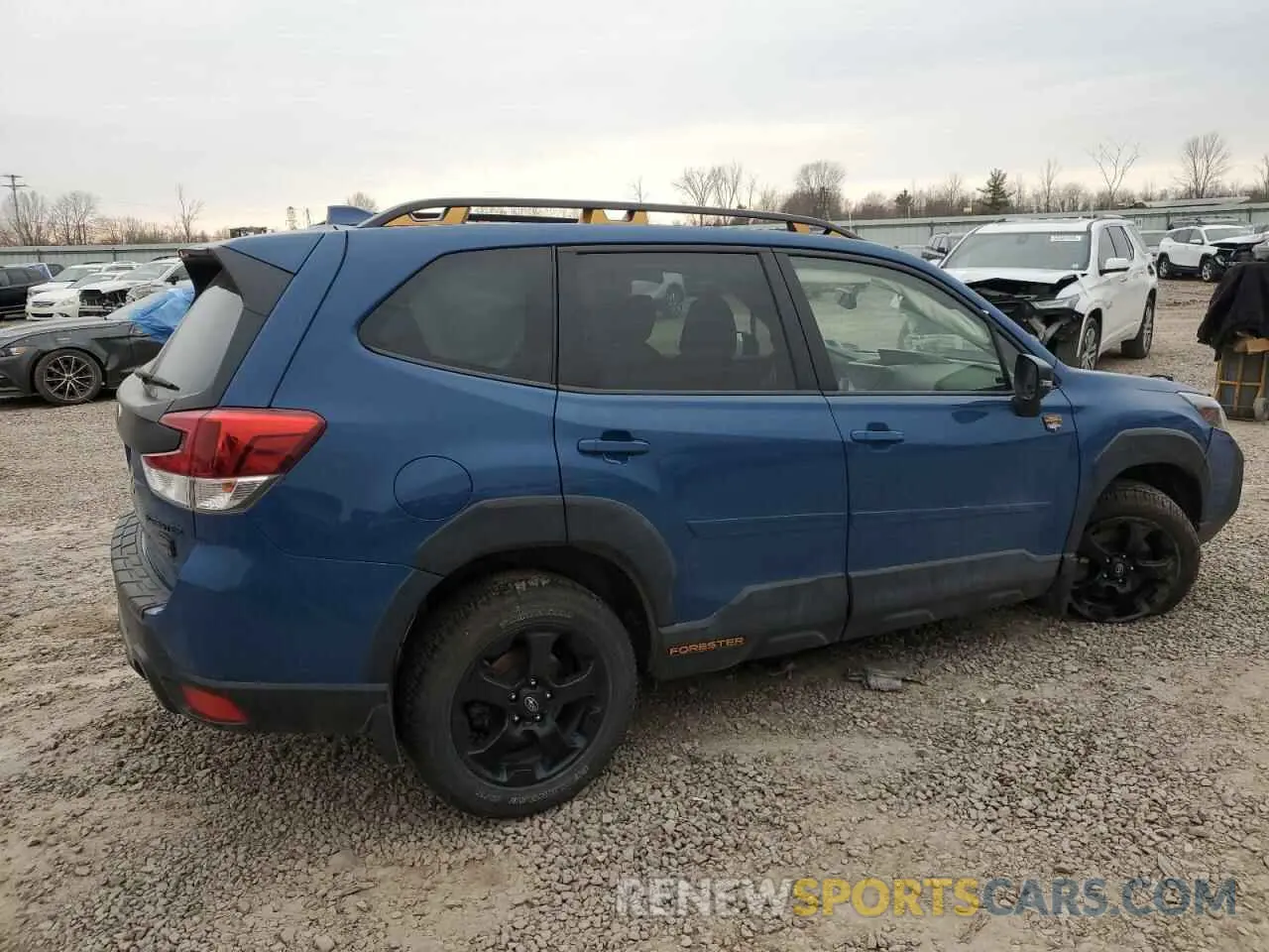 3 fotografías del automóvil dañado JF2SKAMC6NH513650 SUBARU FORESTER 2022