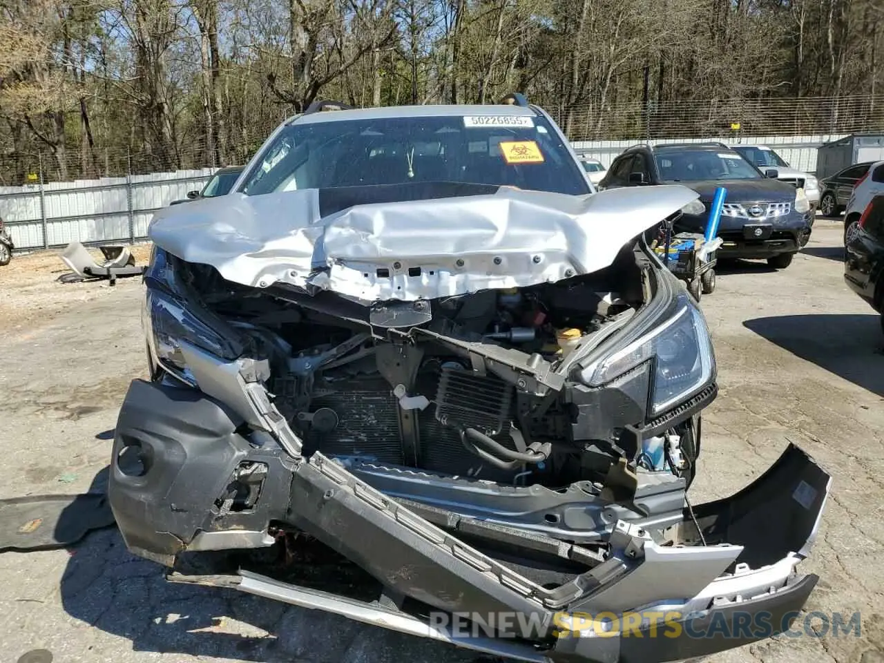 5 fotografías del automóvil dañado JF2SKAMC7NH470663 SUBARU FORESTER 2022