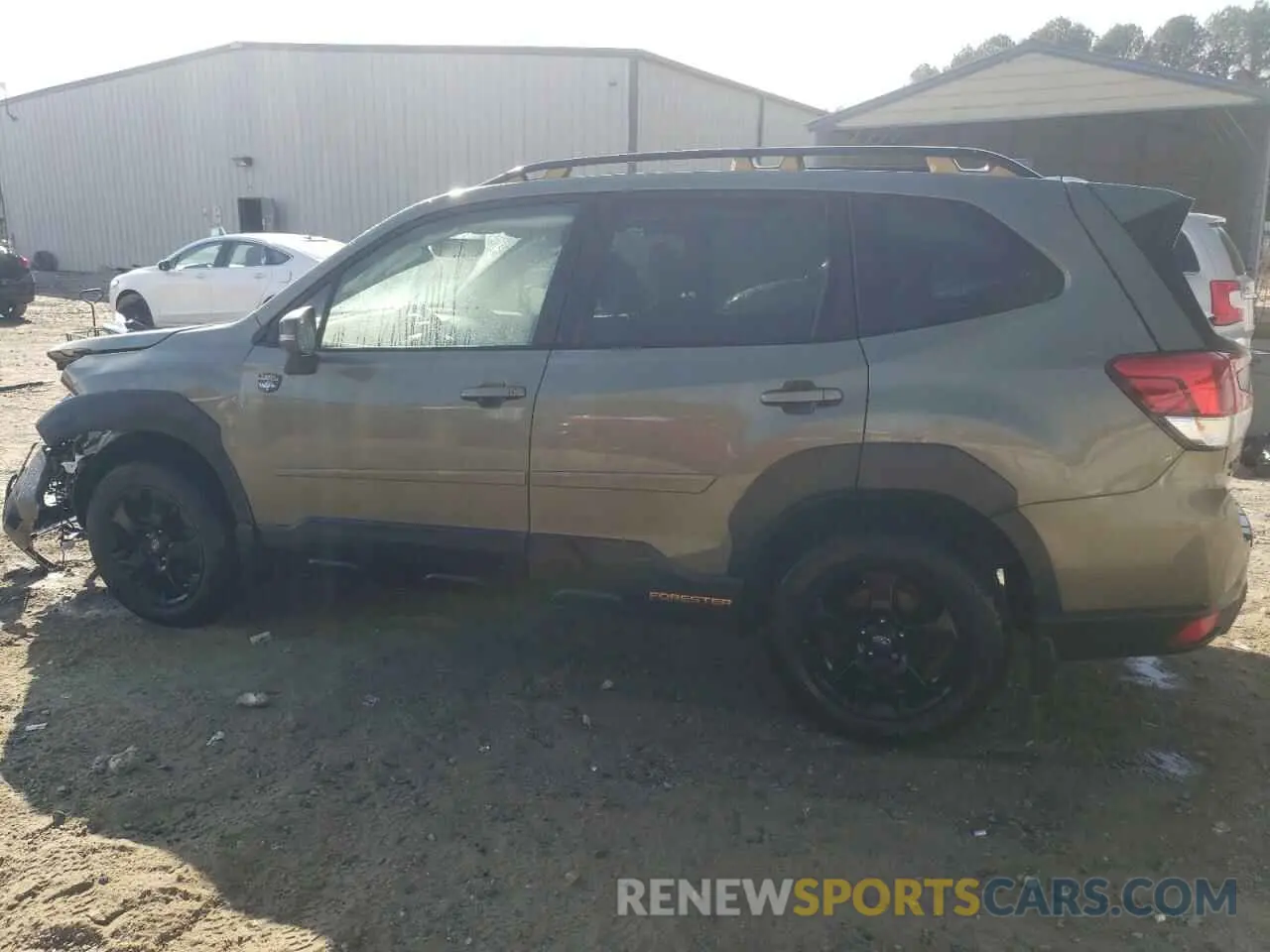 2 fotografías del automóvil dañado JF2SKAMCXNH415124 SUBARU FORESTER 2022