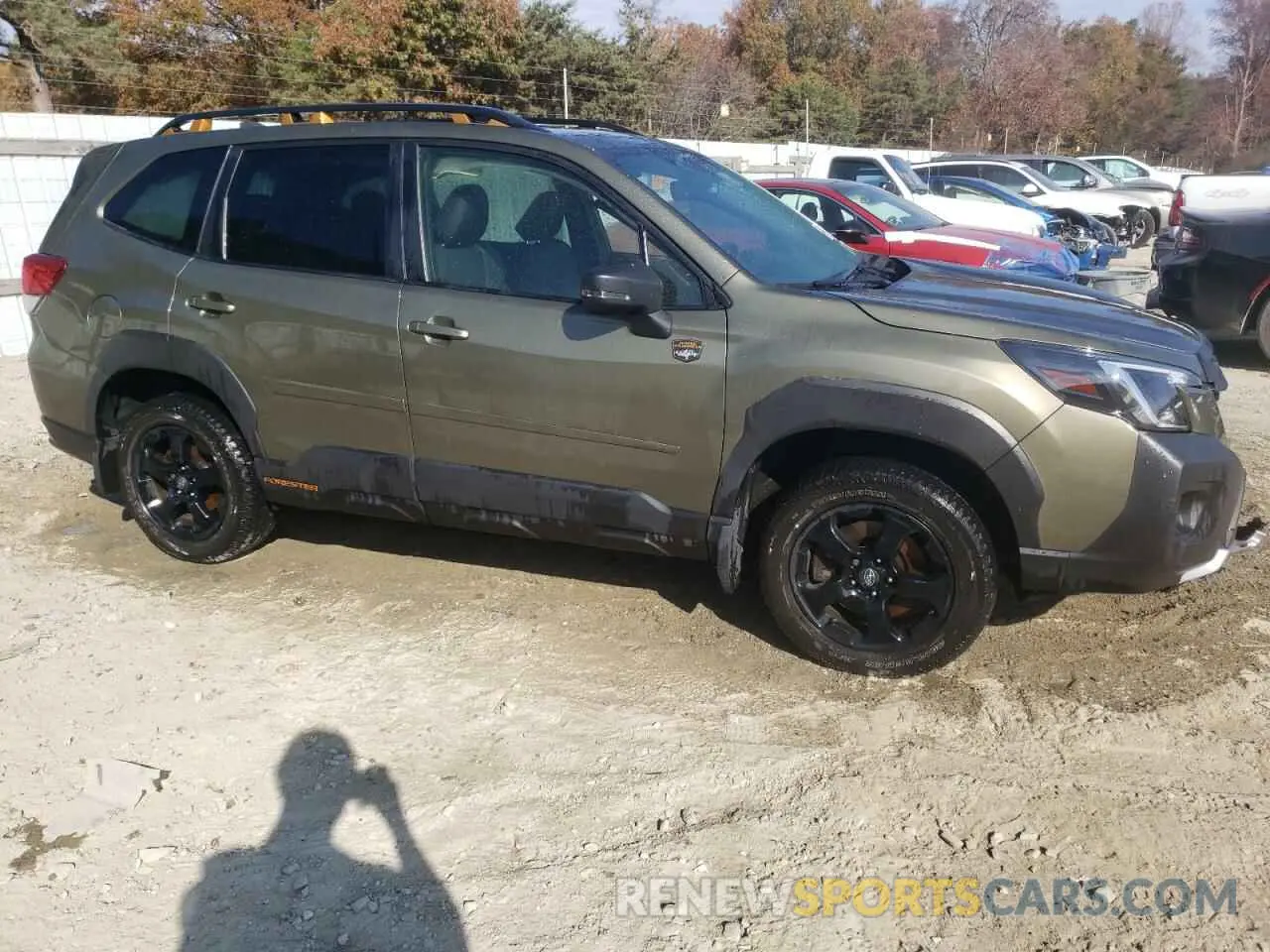 4 fotografías del automóvil dañado JF2SKAMCXNH415124 SUBARU FORESTER 2022