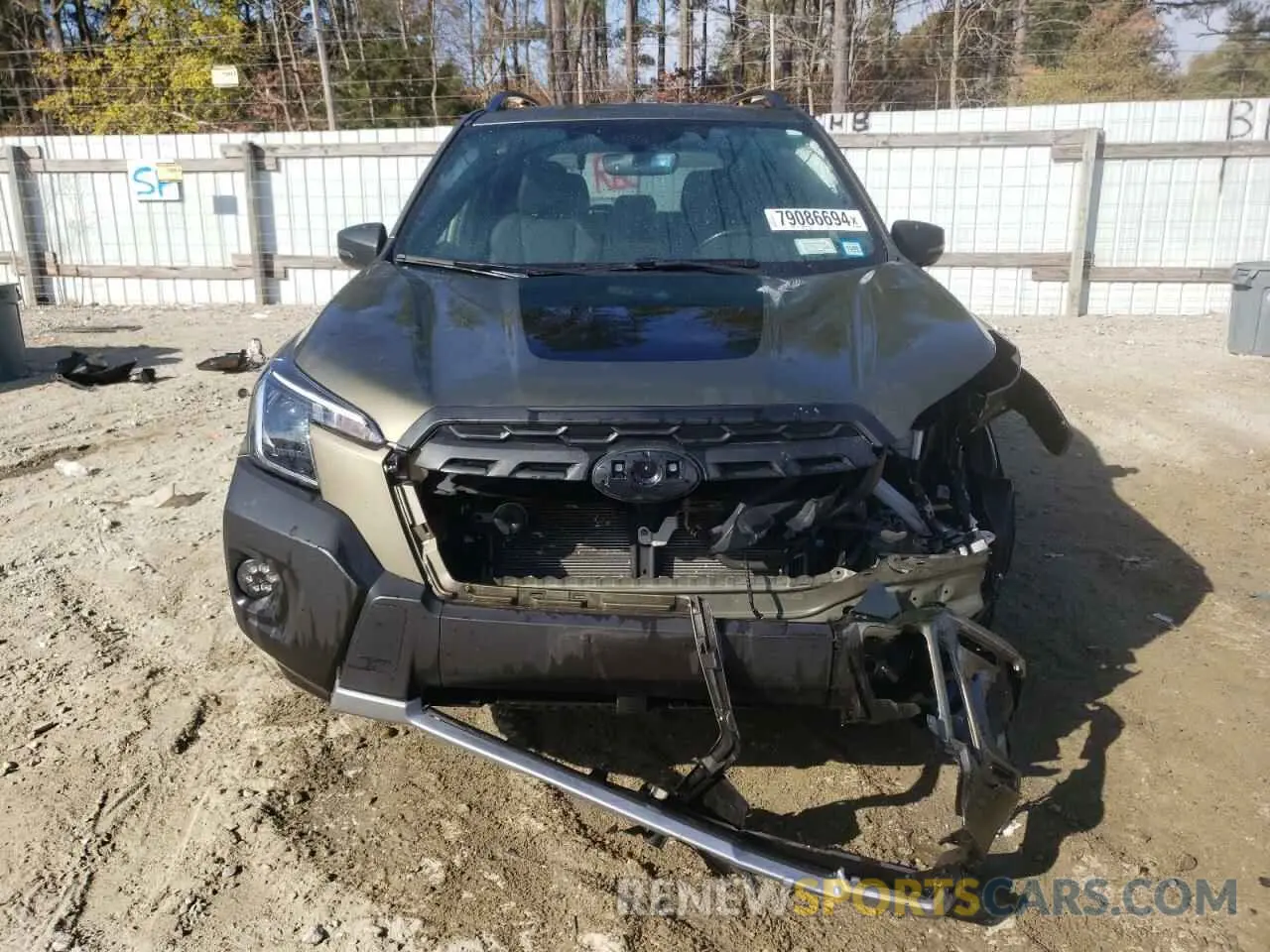 5 fotografías del automóvil dañado JF2SKAMCXNH415124 SUBARU FORESTER 2022