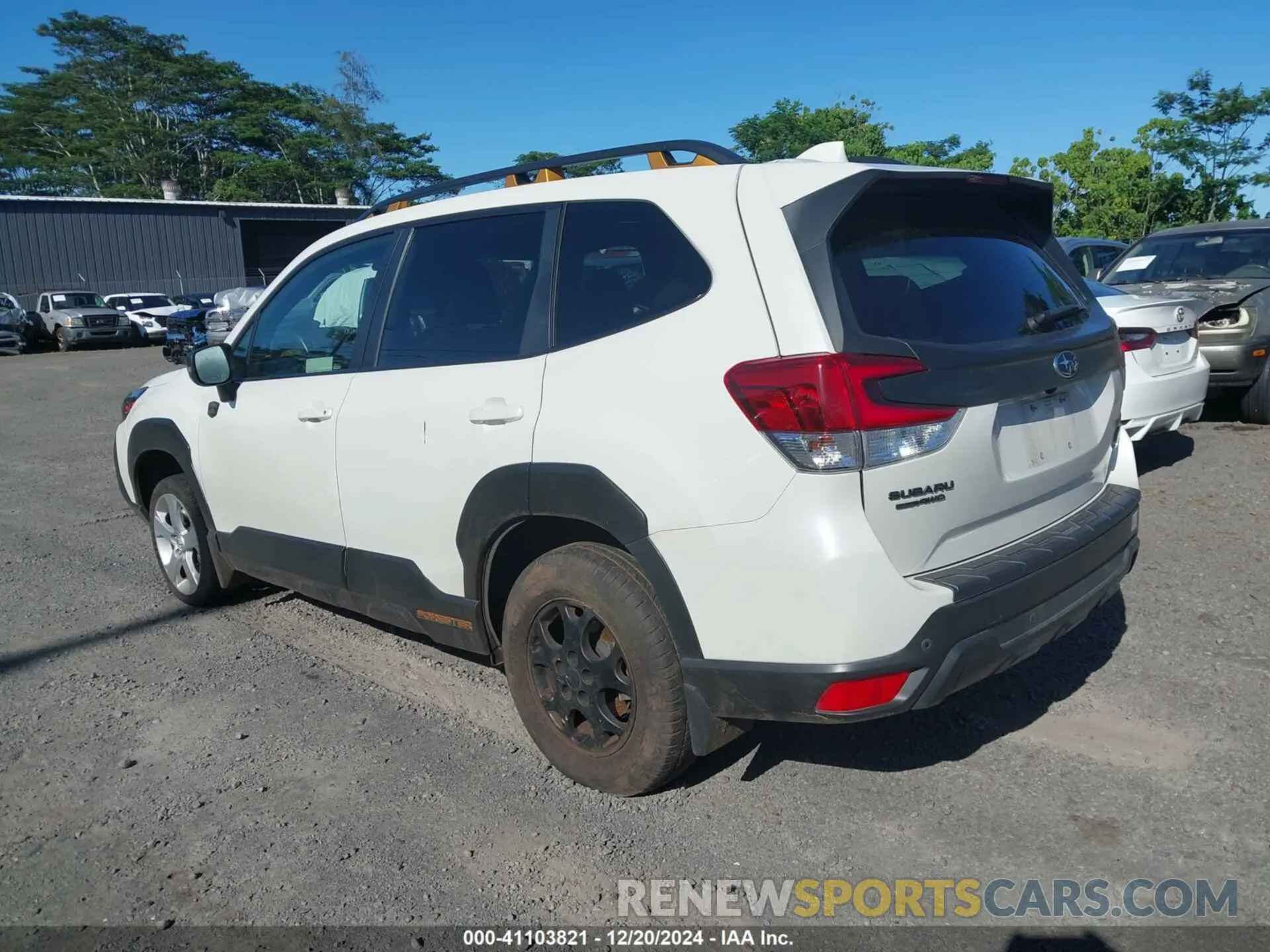 3 fotografías del automóvil dañado JF2SKAMCXNH487926 SUBARU FORESTER 2022