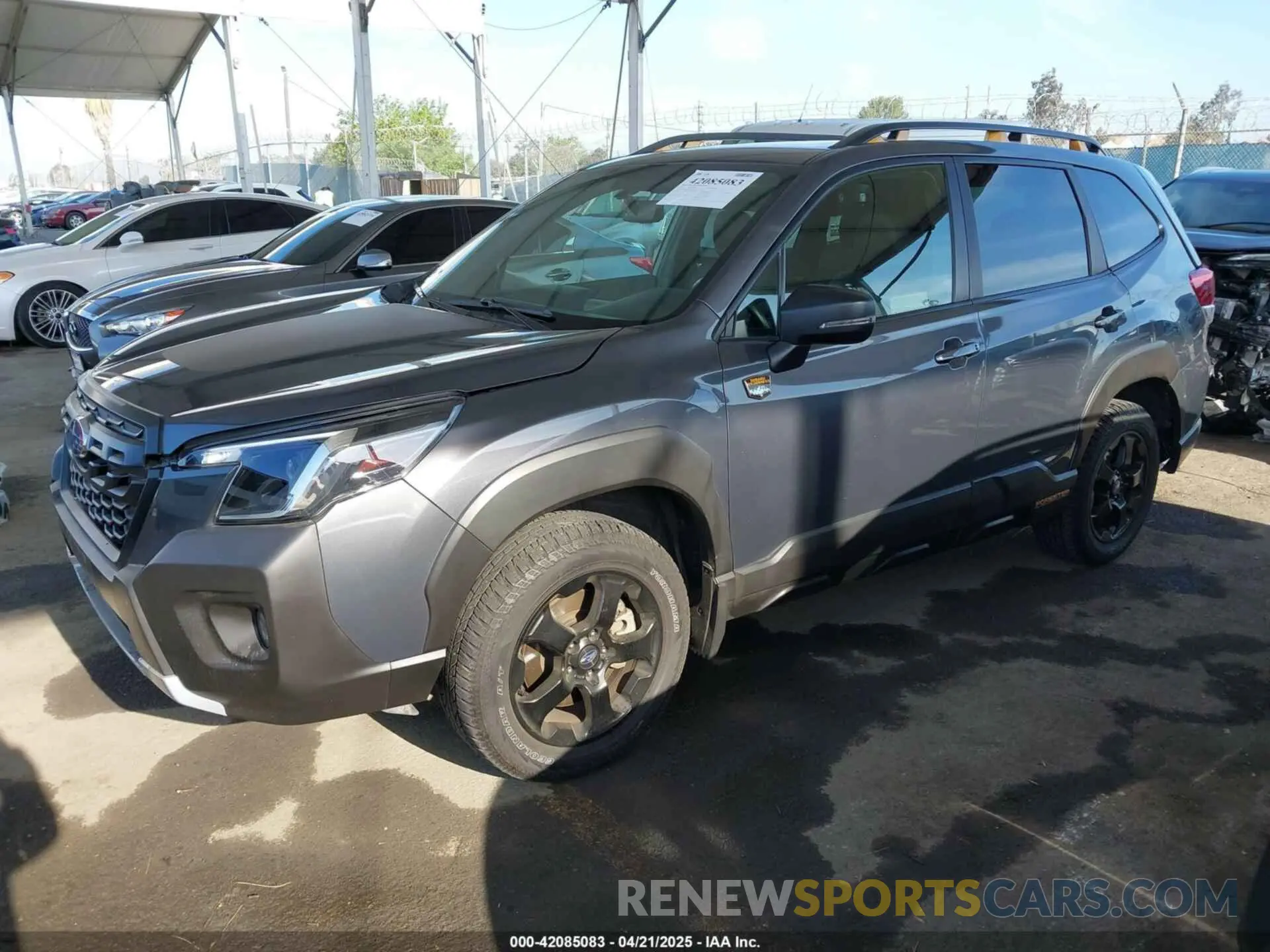 2 fotografías del automóvil dañado JF2SKAMCXNH526997 SUBARU FORESTER 2022
