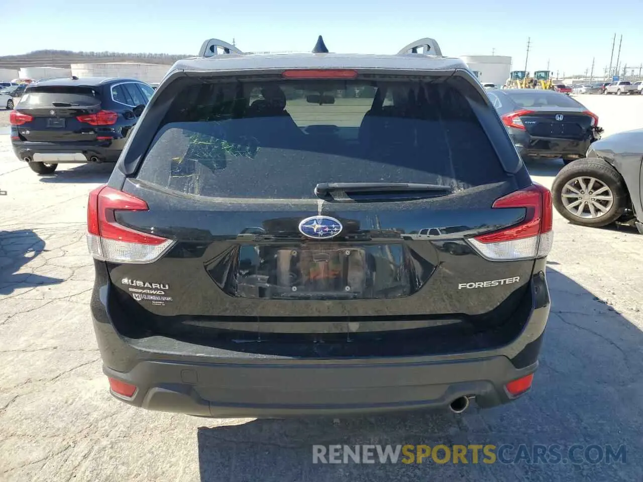 6 fotografías del automóvil dañado JF2SKANC6NH430329 SUBARU FORESTER 2022