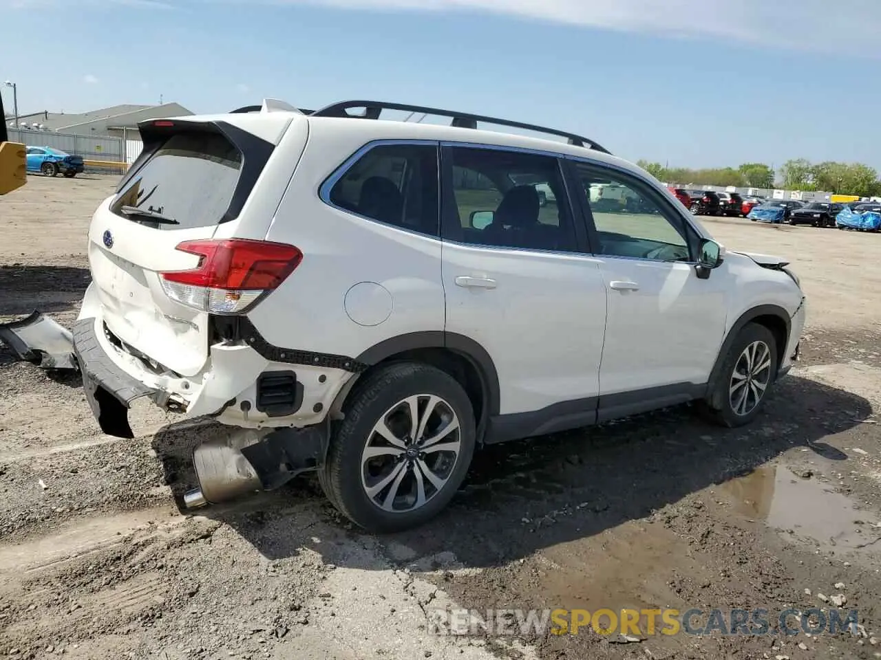 3 fotografías del automóvil dañado JF2SKANC7NH404144 SUBARU FORESTER 2022