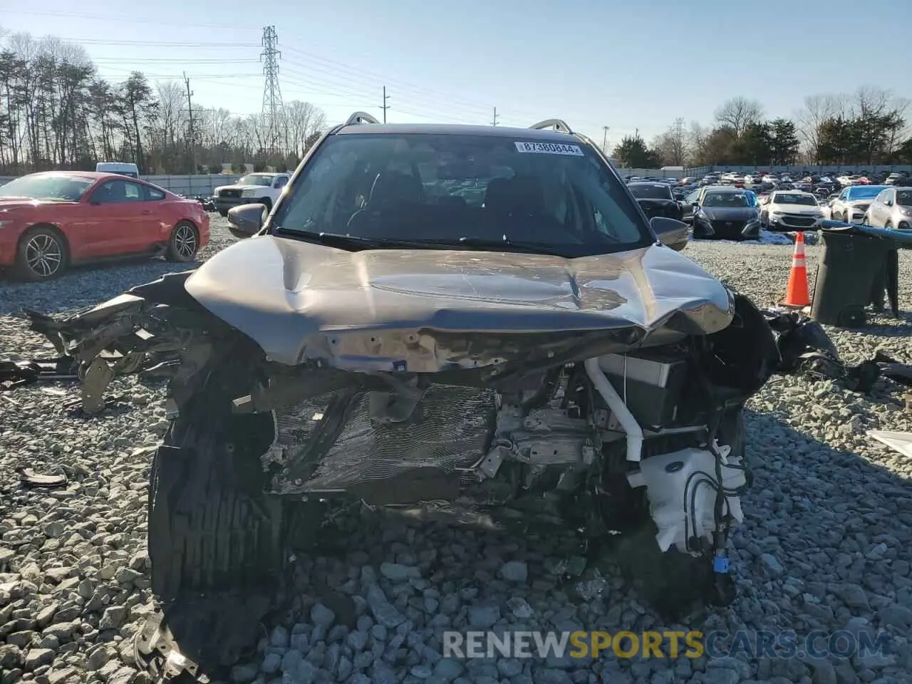 5 fotografías del automóvil dañado JF2SKANC8NH450758 SUBARU FORESTER 2022