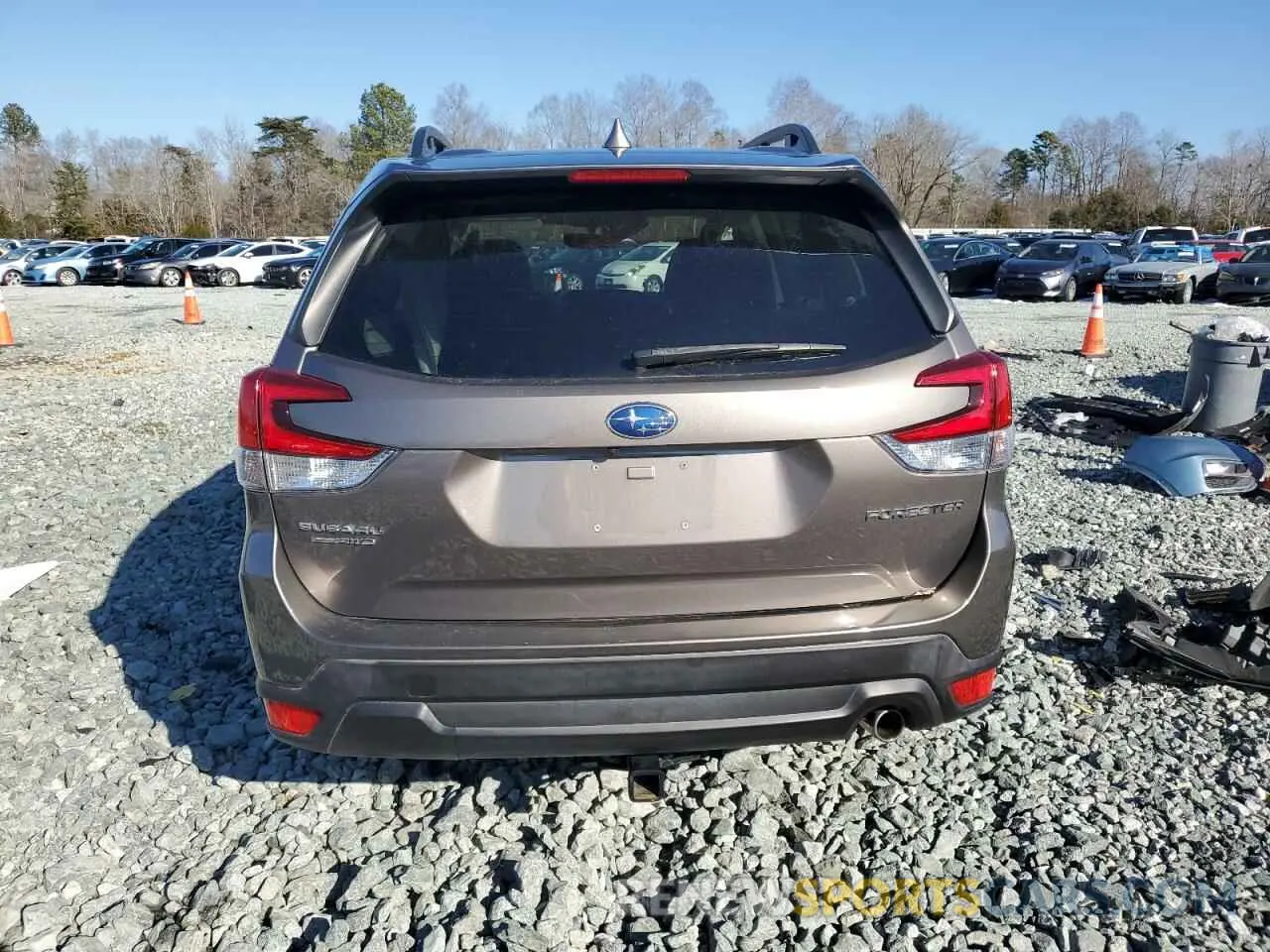 6 fotografías del automóvil dañado JF2SKANC8NH450758 SUBARU FORESTER 2022