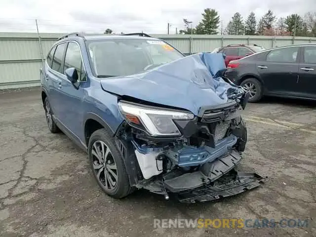 12 fotografías del automóvil dañado JF2SKAPC0NH476428 SUBARU FORESTER 2022