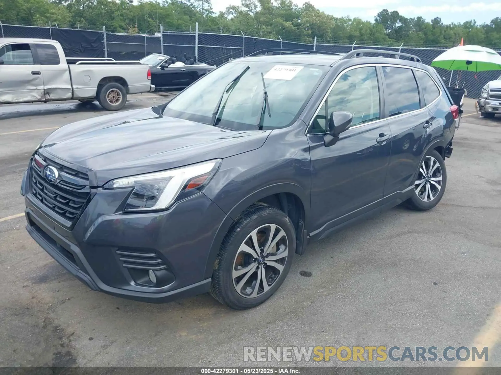 2 fotografías del automóvil dañado JF2SKAPC1NH521053 SUBARU FORESTER 2022