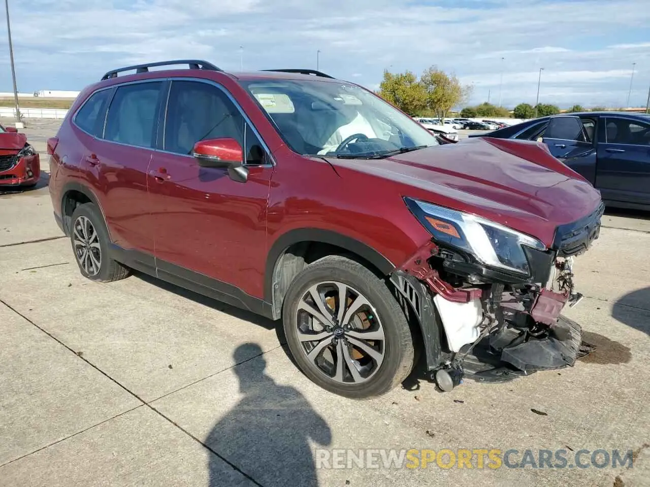 4 fotografías del automóvil dañado JF2SKAPC2NH470825 SUBARU FORESTER 2022