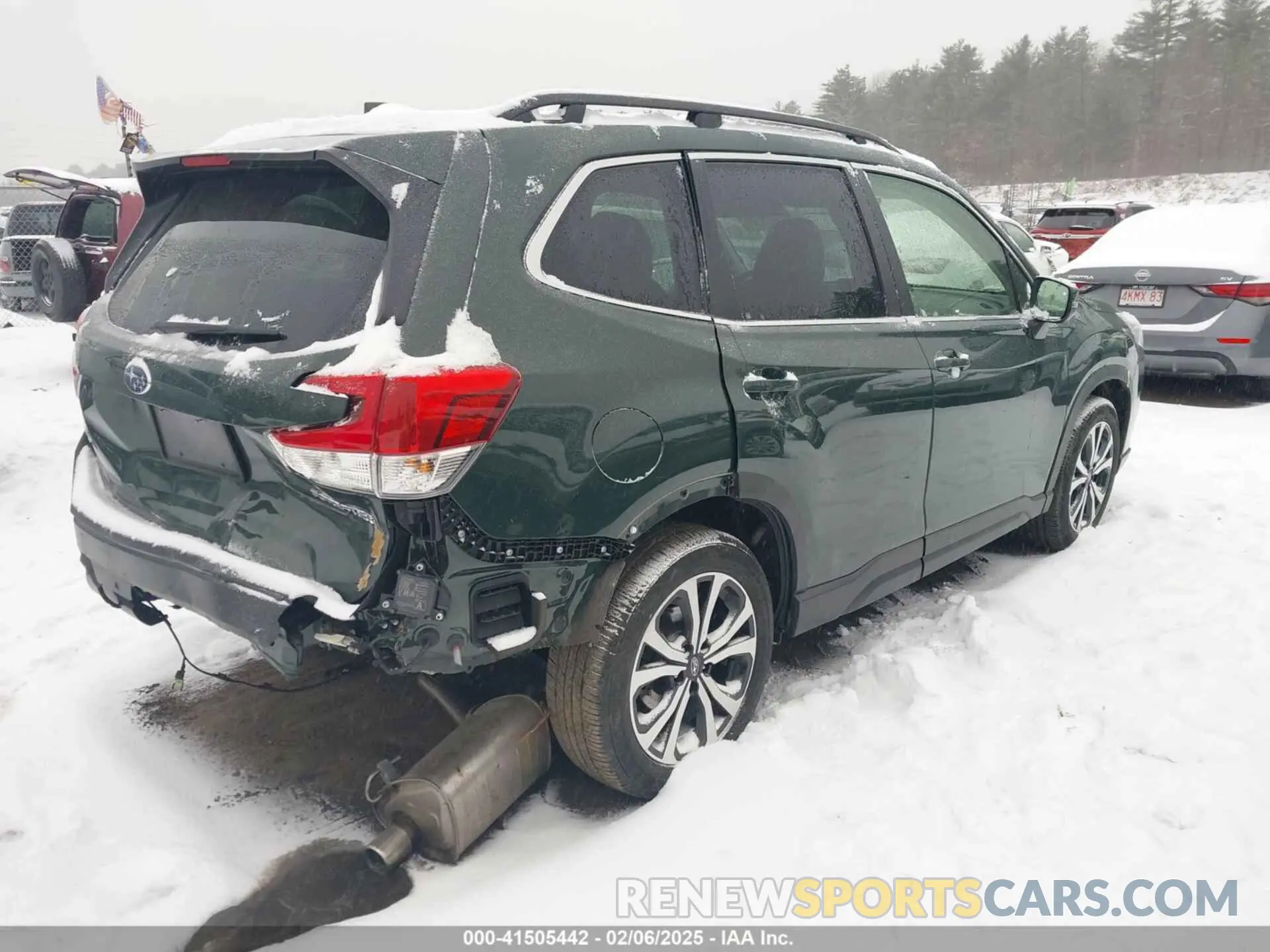 4 fotografías del automóvil dañado JF2SKAPC8NH511040 SUBARU FORESTER 2022
