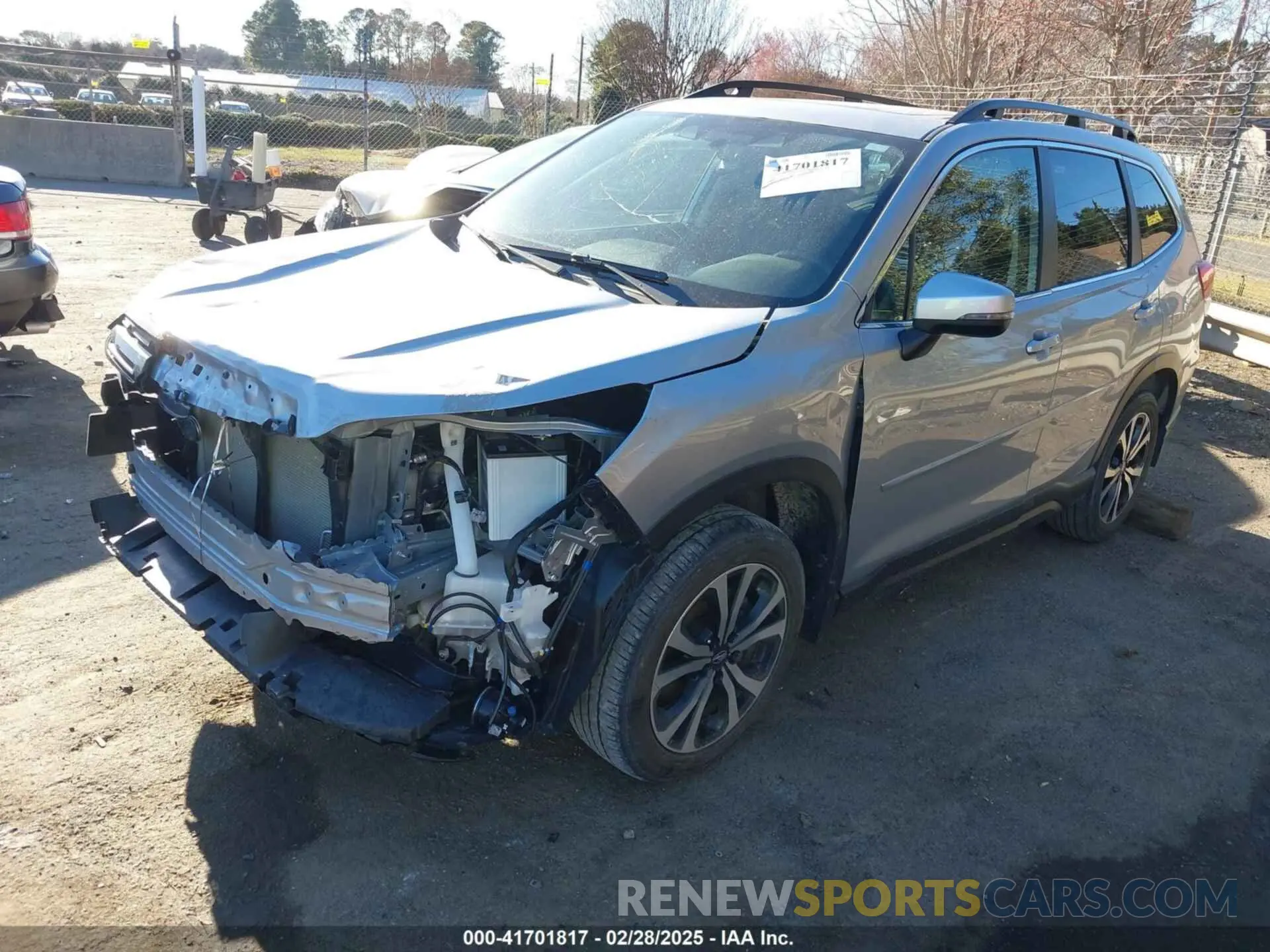 2 fotografías del automóvil dañado JF2SKAPC9NH498461 SUBARU FORESTER 2022