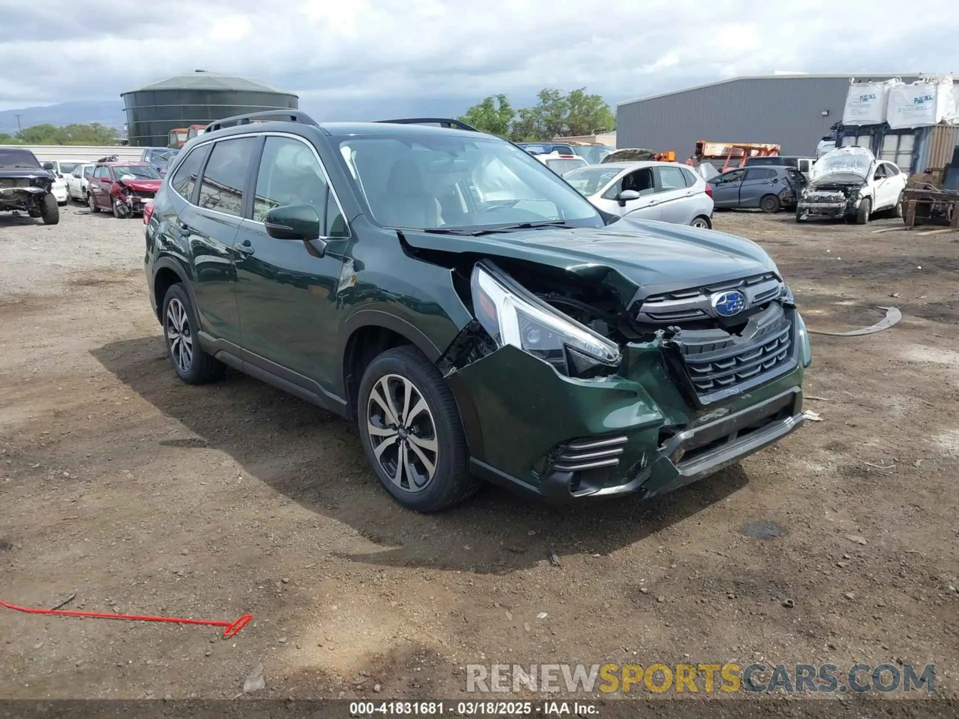 1 fotografías del automóvil dañado JF2SKAPCXNH440181 SUBARU FORESTER 2022