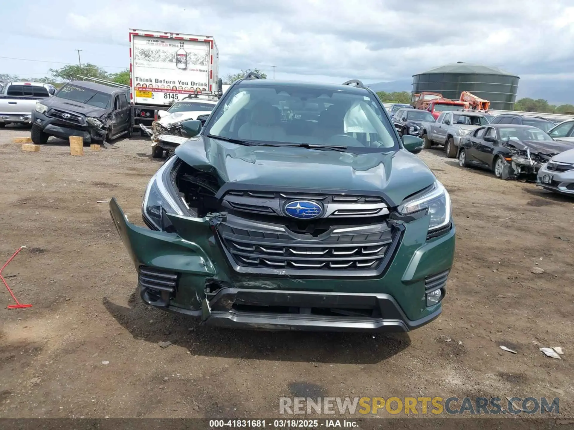 11 fotografías del automóvil dañado JF2SKAPCXNH440181 SUBARU FORESTER 2022