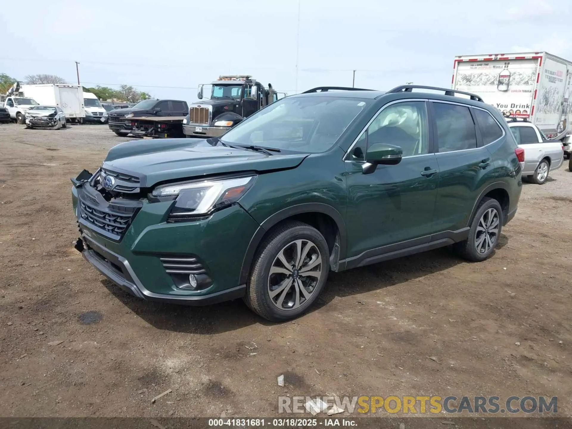 2 fotografías del automóvil dañado JF2SKAPCXNH440181 SUBARU FORESTER 2022