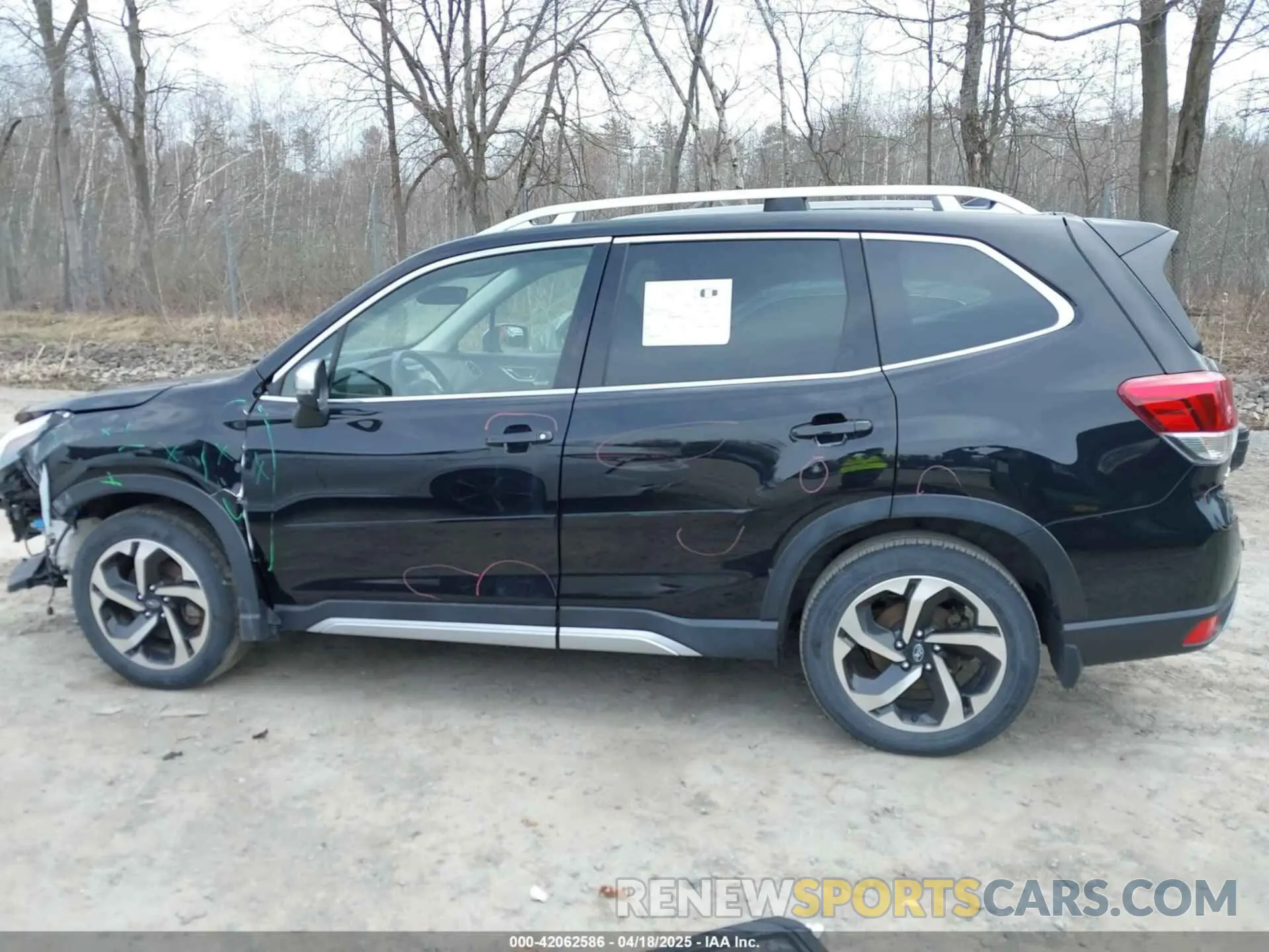 14 fotografías del automóvil dañado JF2SKARC0NH436539 SUBARU FORESTER 2022
