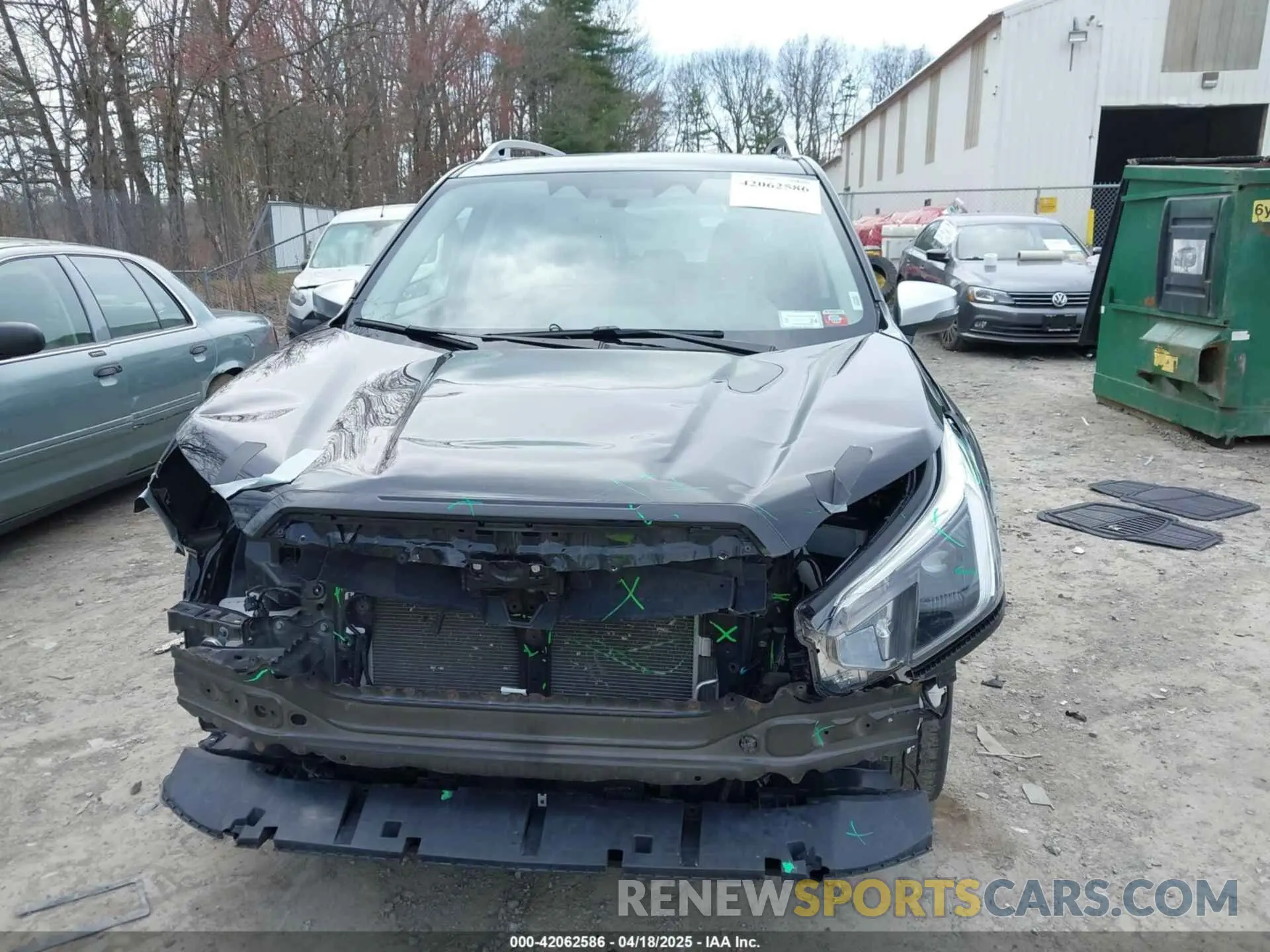 6 fotografías del automóvil dañado JF2SKARC0NH436539 SUBARU FORESTER 2022