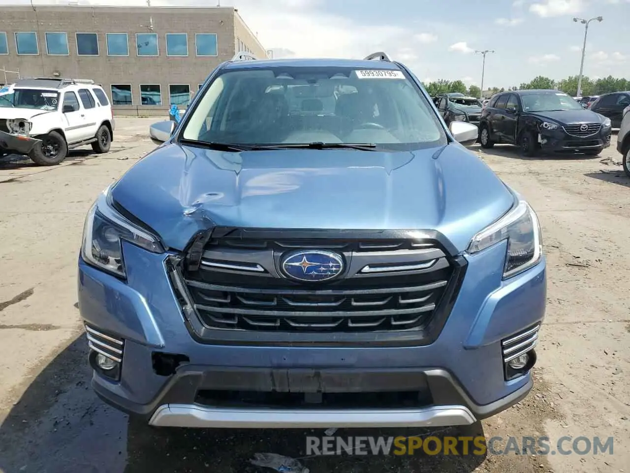 5 fotografías del automóvil dañado JF2SKARC5NH516287 SUBARU FORESTER 2022