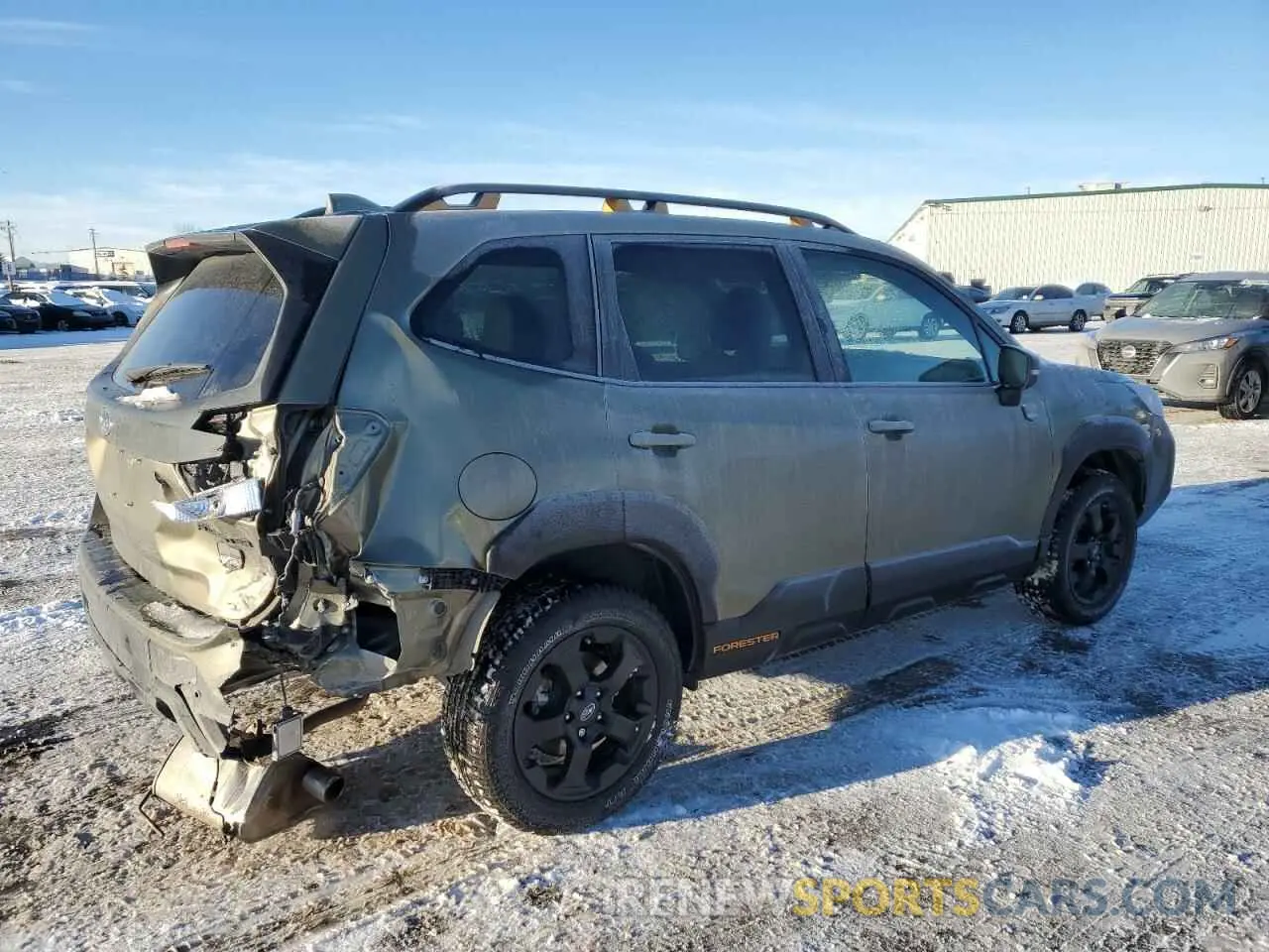 3 fotografías del automóvil dañado JF2SKELC9NH445479 SUBARU FORESTER 2022