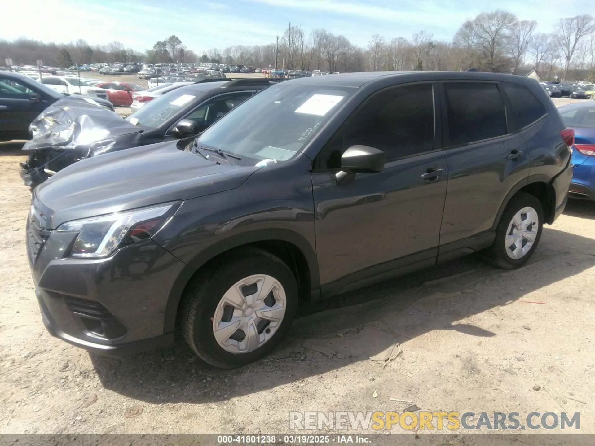 2 fotografías del automóvil dañado JF2SKAAC9PH477458 SUBARU FORESTER 2023