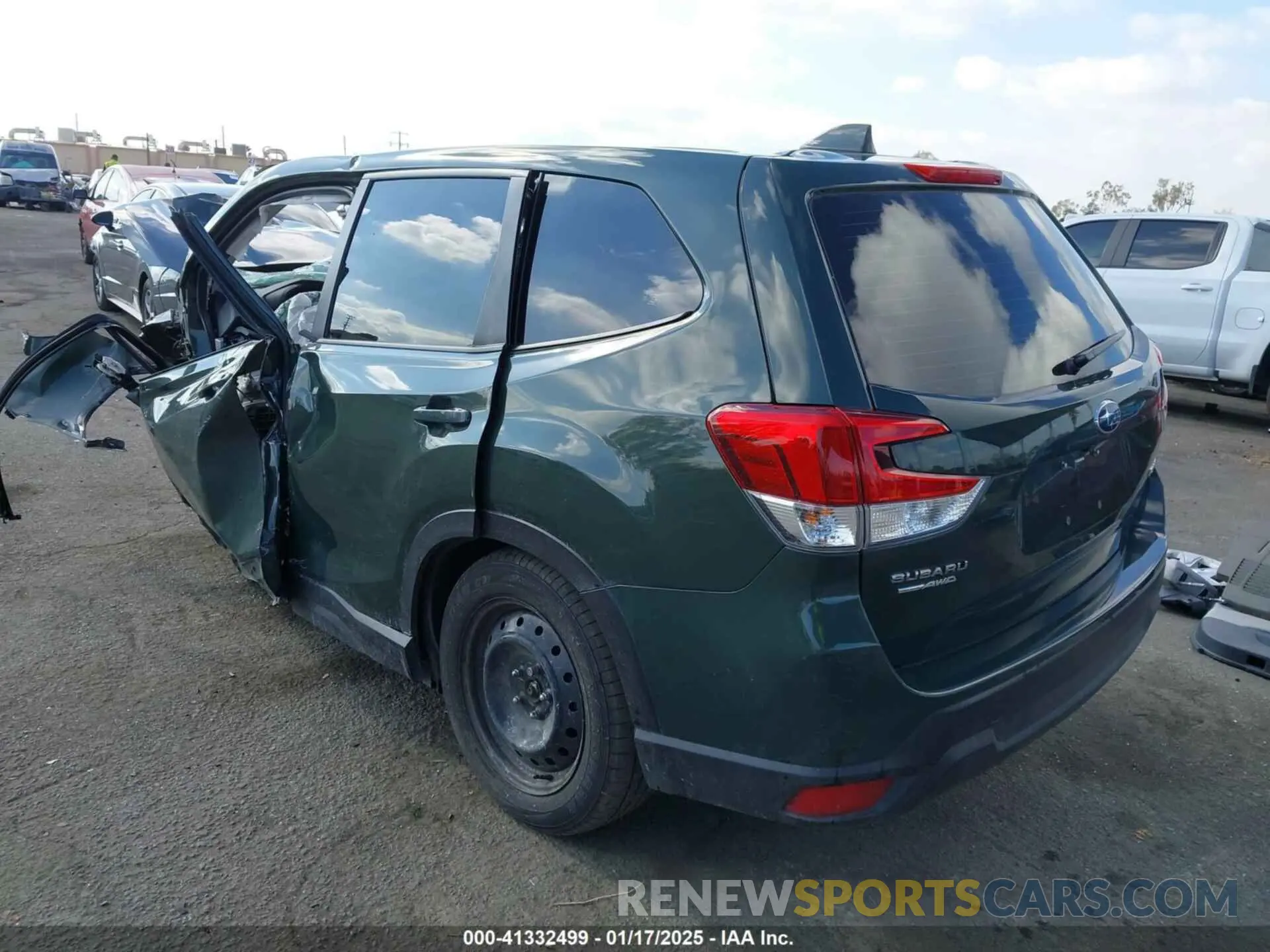 3 fotografías del automóvil dañado JF2SKAAC9PH502018 SUBARU FORESTER 2023