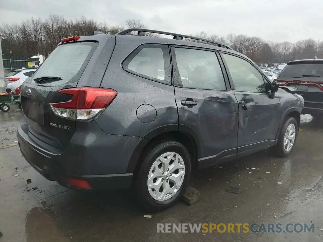 3 fotografías del automóvil dañado JF2SKACC6PH494621 SUBARU FORESTER 2023