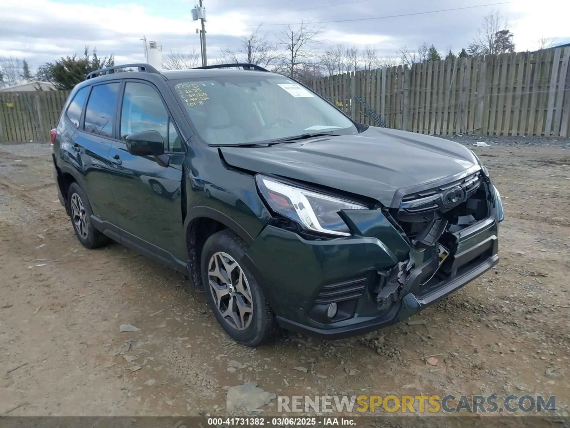 1 fotografías del automóvil dañado JF2SKADC0PH445252 SUBARU FORESTER 2023