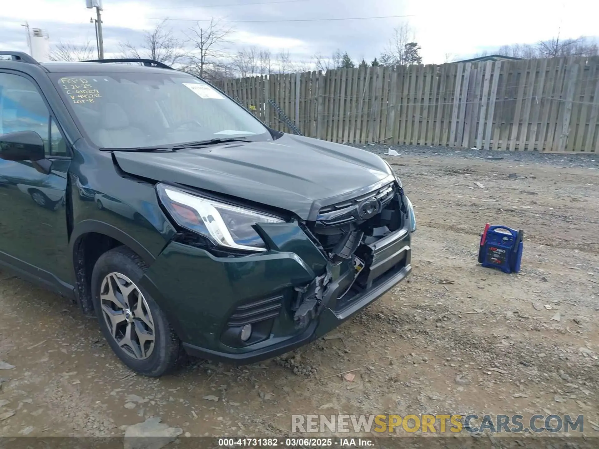 6 fotografías del automóvil dañado JF2SKADC0PH445252 SUBARU FORESTER 2023