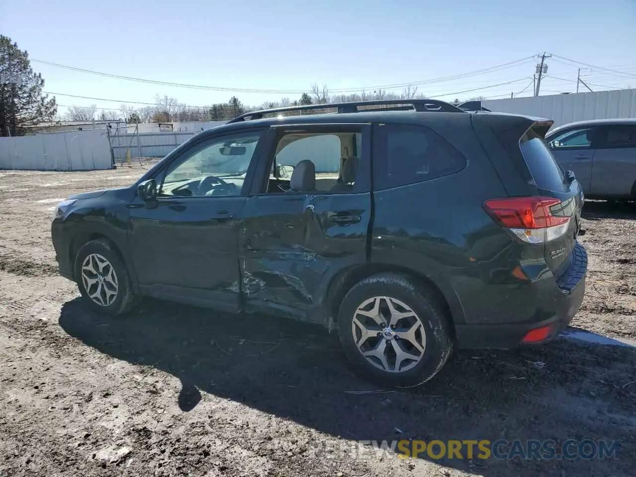 2 fotografías del automóvil dañado JF2SKADC1PH512800 SUBARU FORESTER 2023