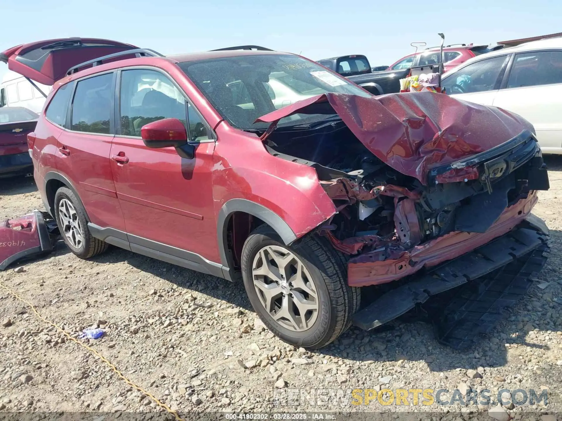 1 fotografías del automóvil dañado JF2SKADC4PH421892 SUBARU FORESTER 2023
