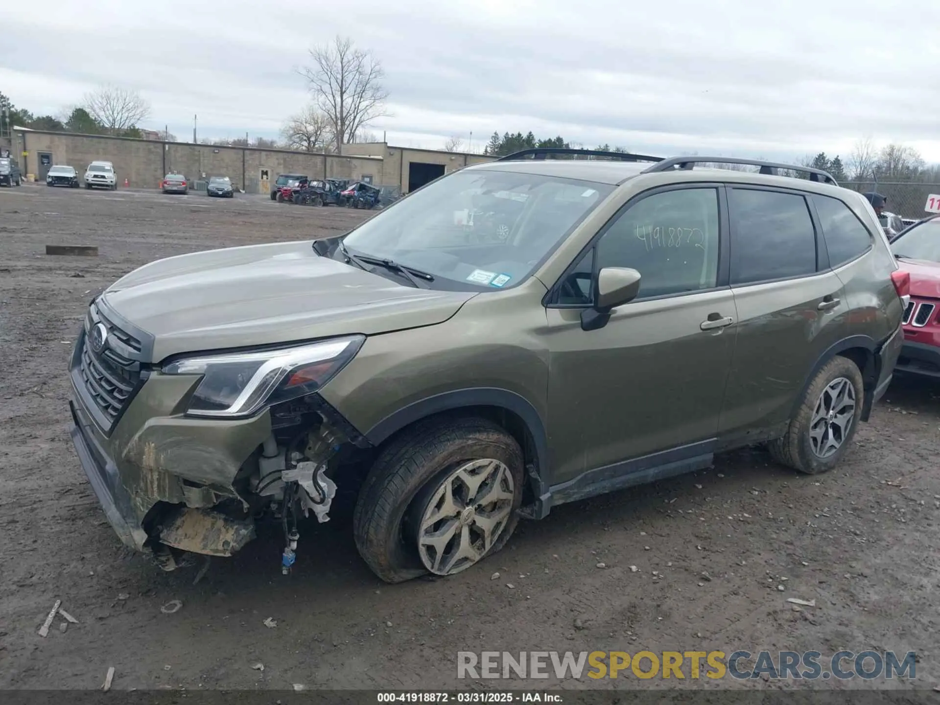 2 fotografías del automóvil dañado JF2SKADC4PH482594 SUBARU FORESTER 2023