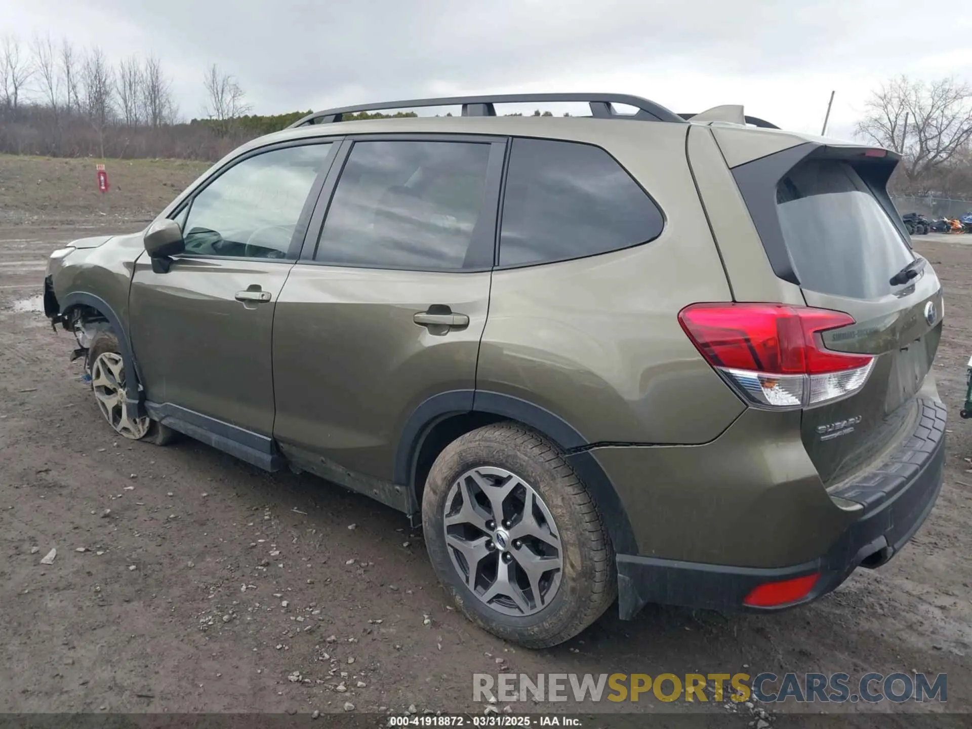 3 fotografías del automóvil dañado JF2SKADC4PH482594 SUBARU FORESTER 2023