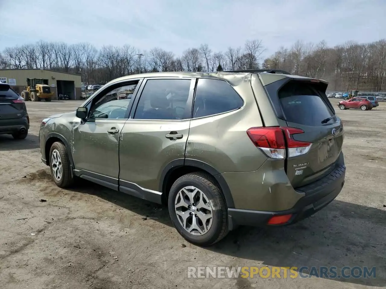 2 fotografías del automóvil dañado JF2SKAEC0PH514147 SUBARU FORESTER 2023