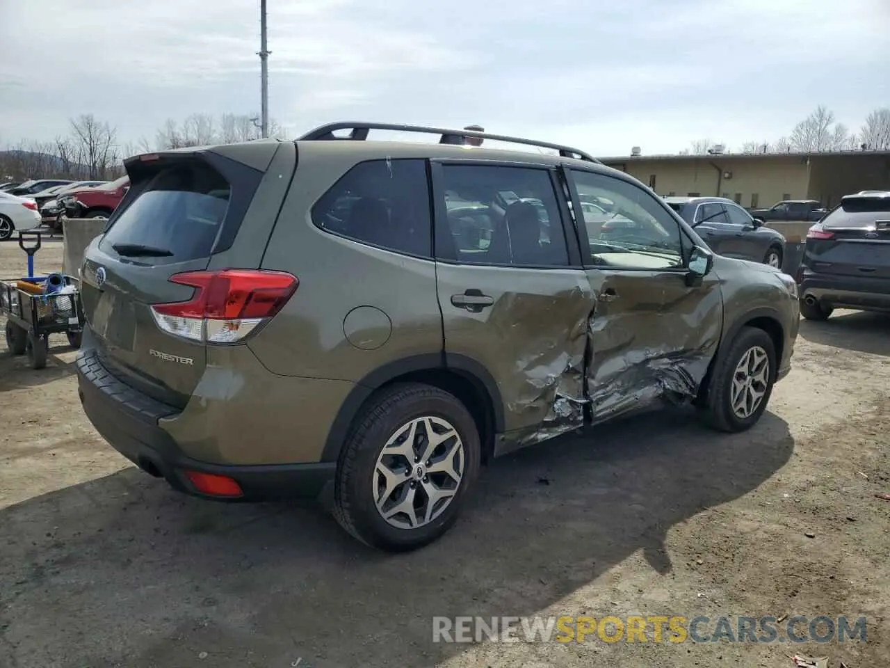 3 fotografías del automóvil dañado JF2SKAEC0PH514147 SUBARU FORESTER 2023