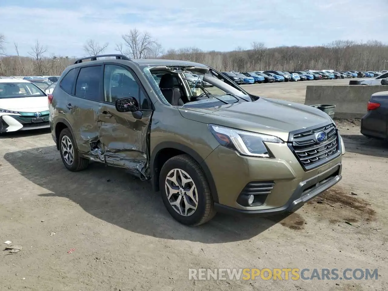 4 fotografías del automóvil dañado JF2SKAEC0PH514147 SUBARU FORESTER 2023